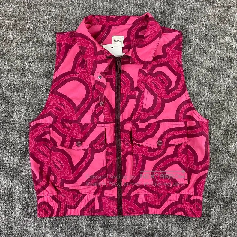 Hermes Fuchsia Zipper Vest