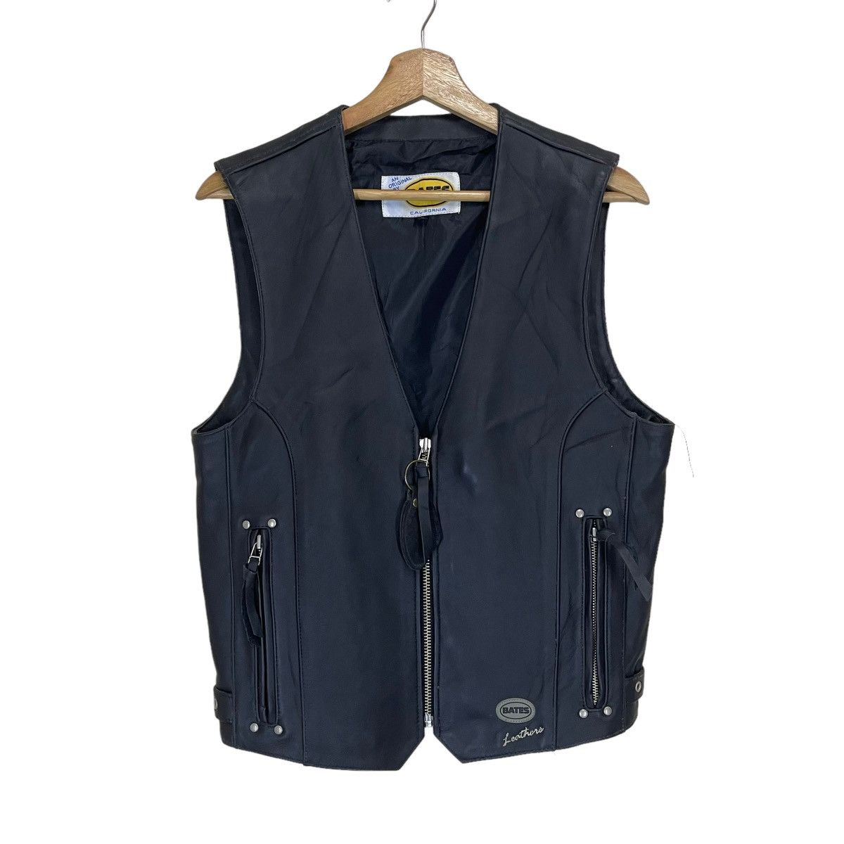 Bates Hats BATES LEATHERS RIDERS RACING SLEEVELESS JACKET Size US S / EU 44-46 / 1 - 1 Thumbnail