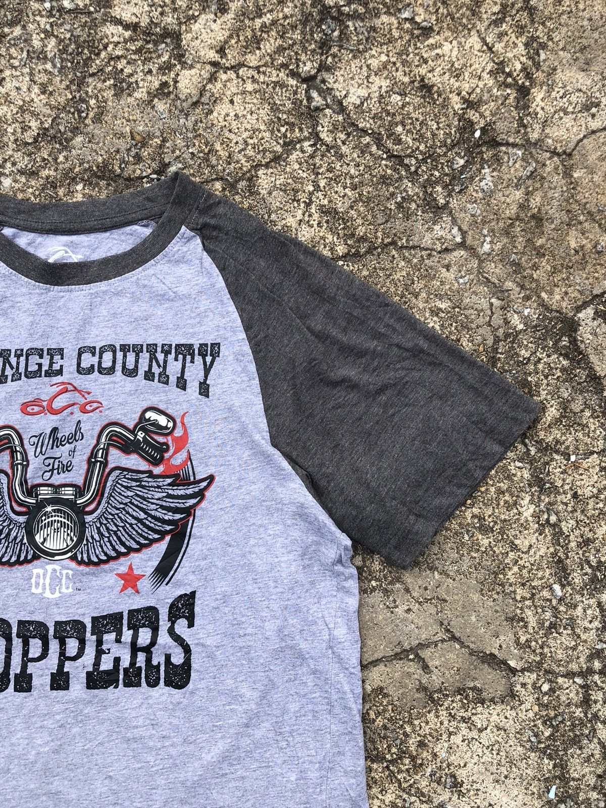 West Coast Choppers Orange Country Choppers Big Logo Raglan Tee Size US M / EU 48-50 / 2 - 6 Thumbnail
