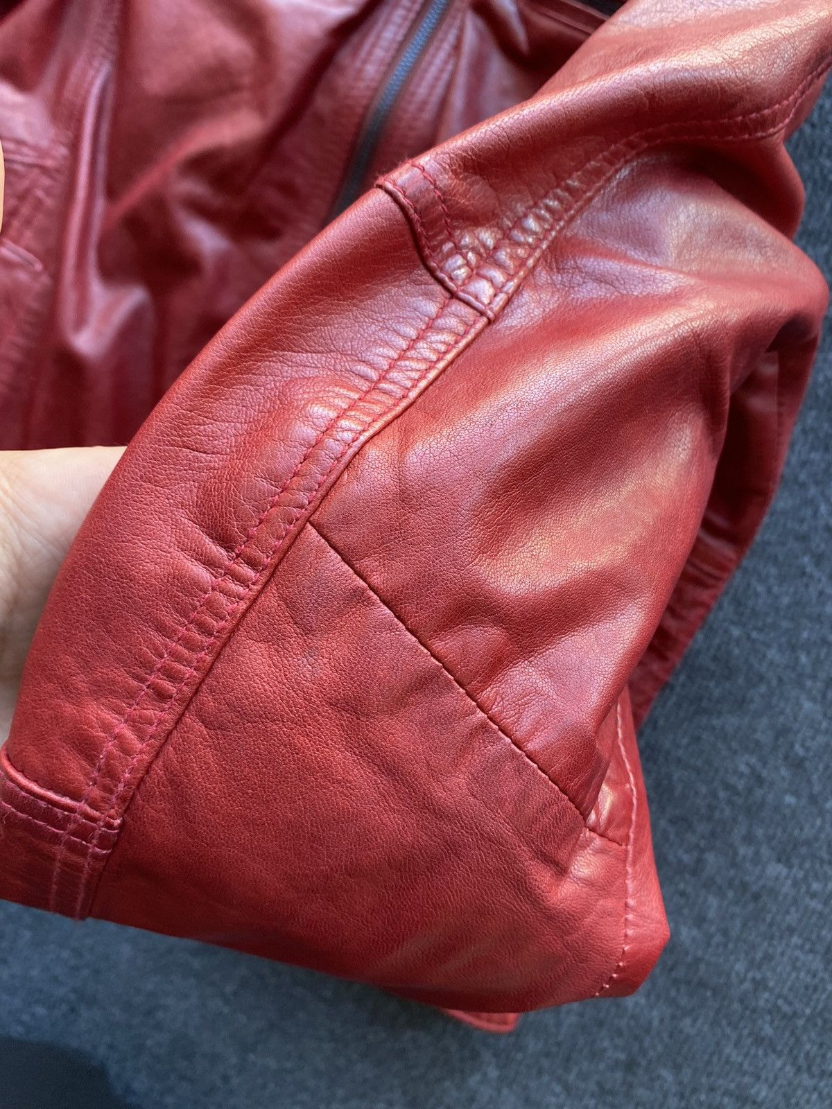 Other 🔥Opium Punk Gothic Red Leather Jacket q-21 Xl Size XL / US 12-14 / IT 48-50 - 22 Thumbnail