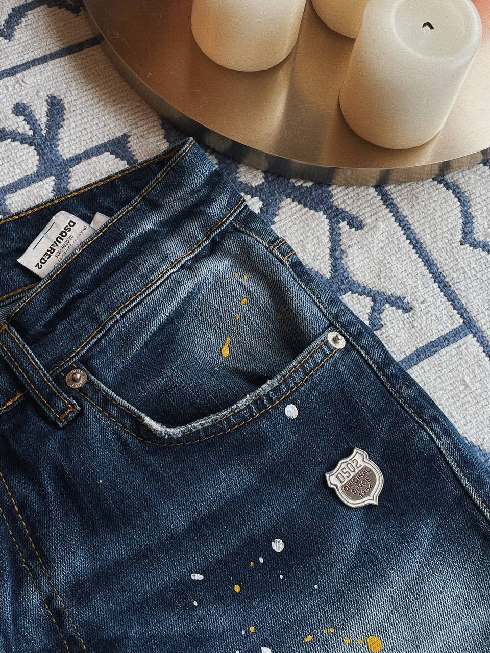 Dsquared2 Dsquared2 Jeans Blue Paint Distressed Size US 28 / EU 44 - 7 Thumbnail