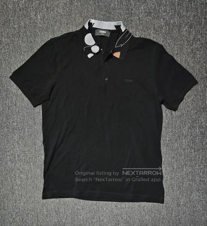Fendi Fendi Men's Short Sleeve Polo Shirt. Size US XL / EU 56 / 4 - 1 Thumbnail