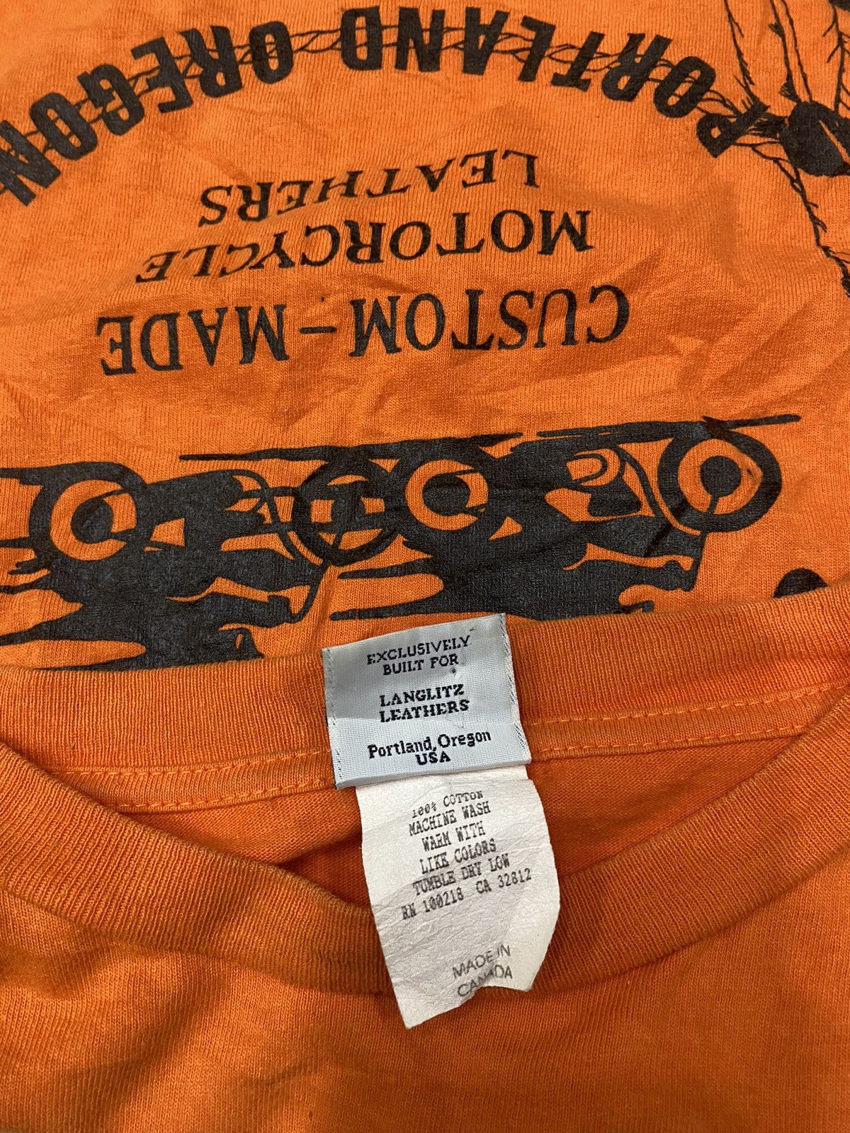 Vintage Vintage USA Langlitz Leathers racing Motorcycles Shirt Size US L / EU 52-54 / 3 - 3 Thumbnail