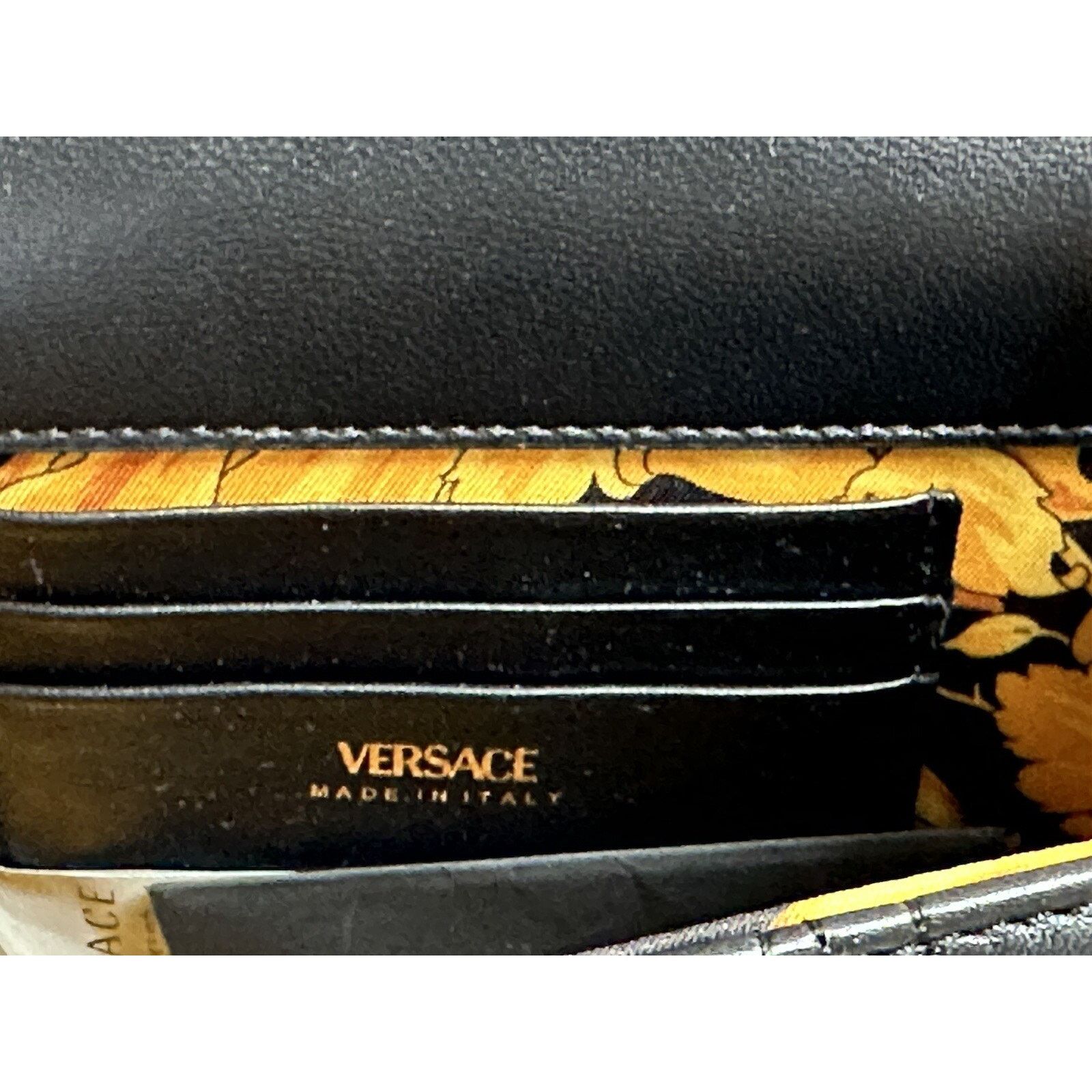 Versace Versace Virtus Quilted Leather Black Crossbody Bag DBFH821 Size ONE SIZE - 14 Thumbnail