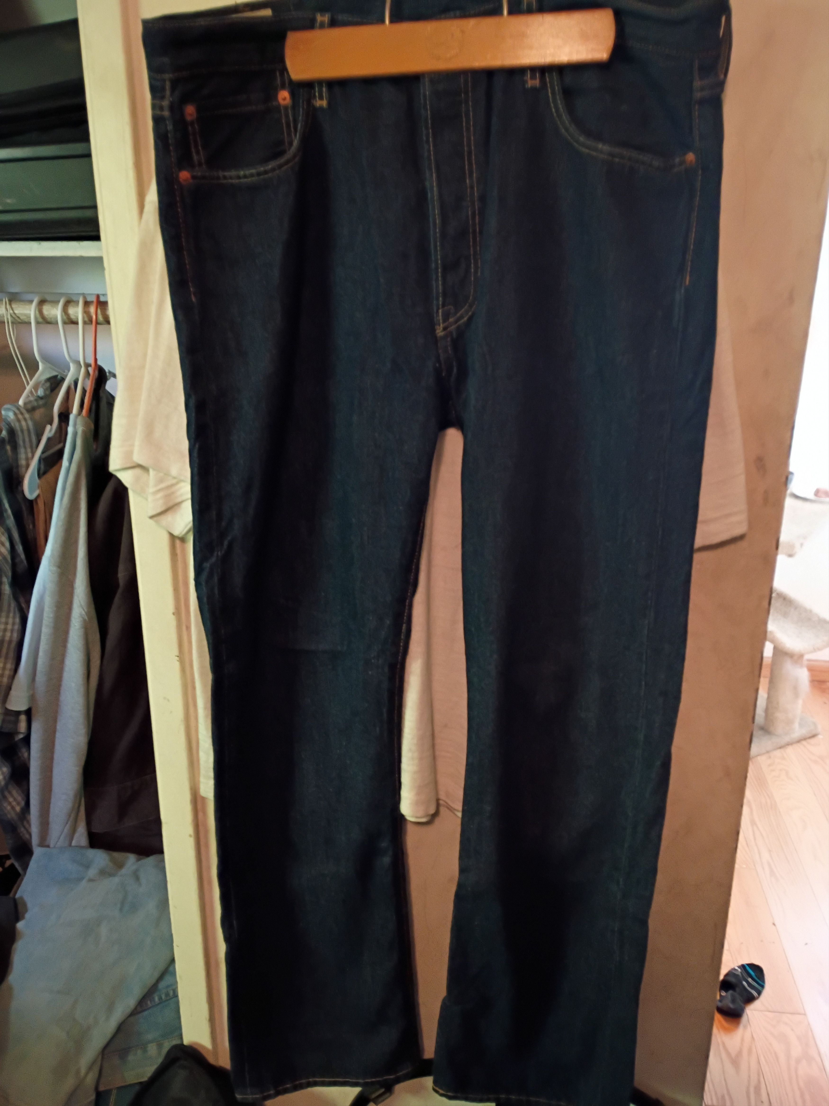 Levi's Levi's premium 501 Selvedge Denim Great condition size 35x32 Size US 35 - 3 Thumbnail