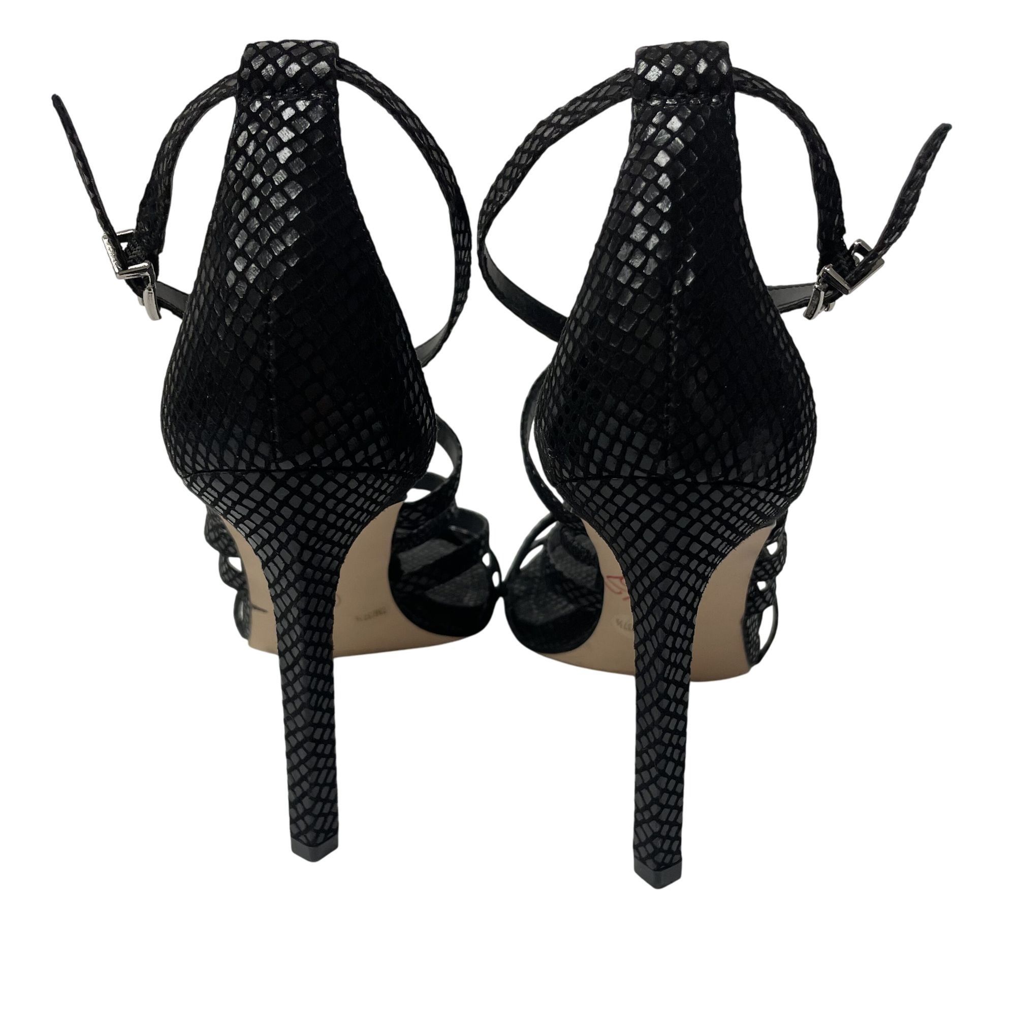 Jessica Simpson Jessica Simpson Zelta Snakeskin Print STRAPPY Open Toe Heels Size US 7 / IT 37 - 3 Thumbnail