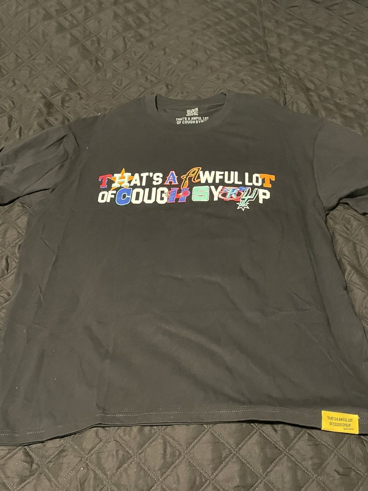 Awful Lot of Cough Syrup WHOLE LOT OF COUGH SYRUP “TEXAS TEAMS”TEE Size US M / EU 48-50 / 2 - 1 Thumbnail
