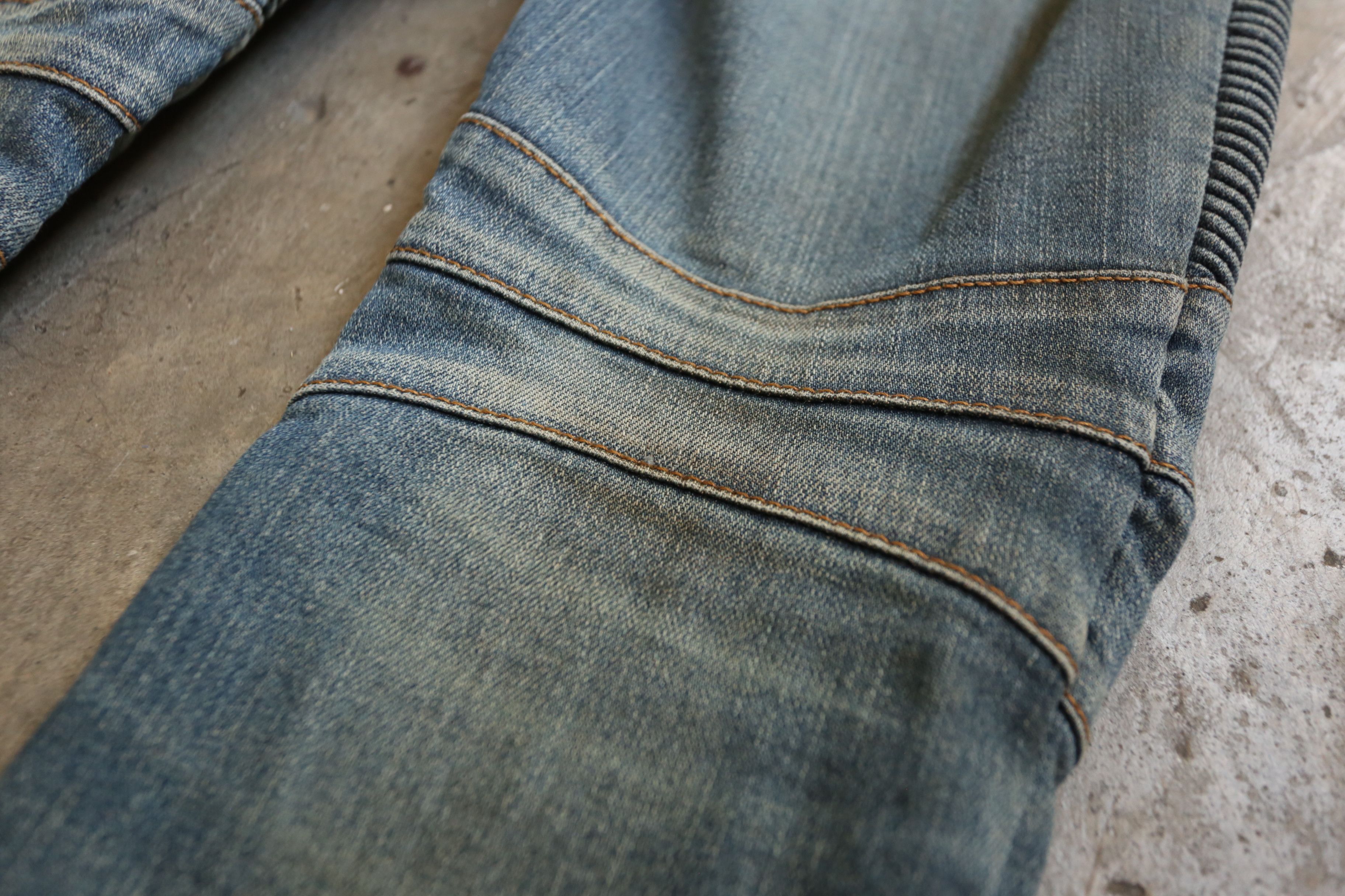 Balmain Balmain - Christophe Decarnin - Denim Biker Jean Size US 29 - 4 Thumbnail