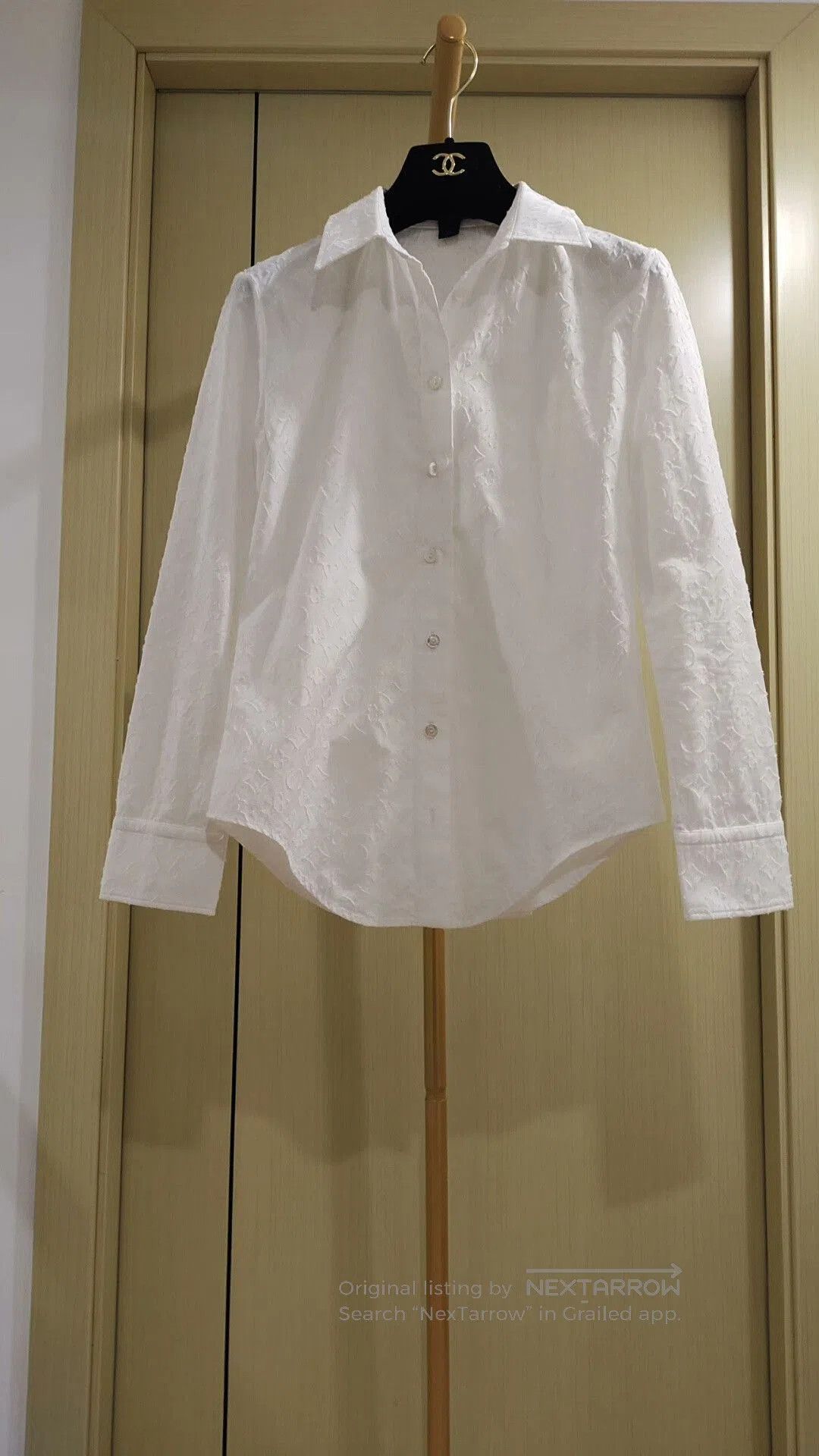 Louis Vuitton White Monogram Shirt.