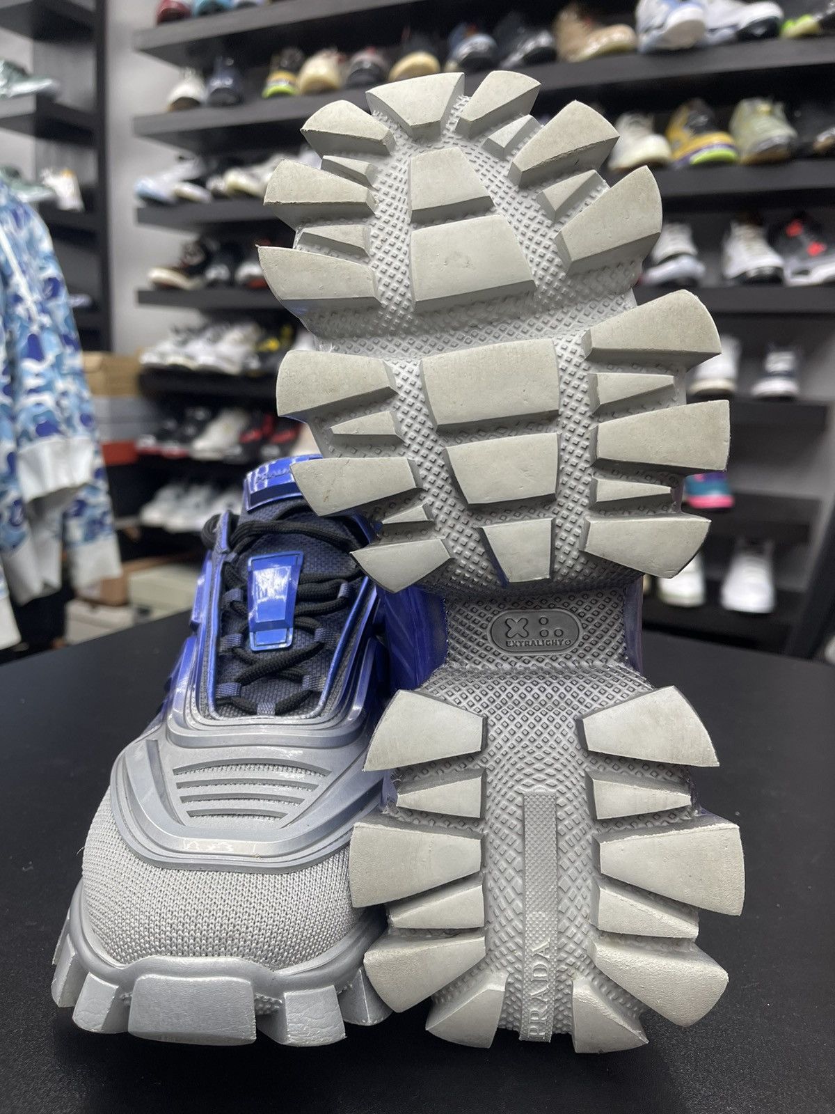 Prada Size 7.5/8.5US - Prada Cloudburst Thunder Knit “Anthracite” Size US 8.5 / EU 41-42 - 8 Thumbnail