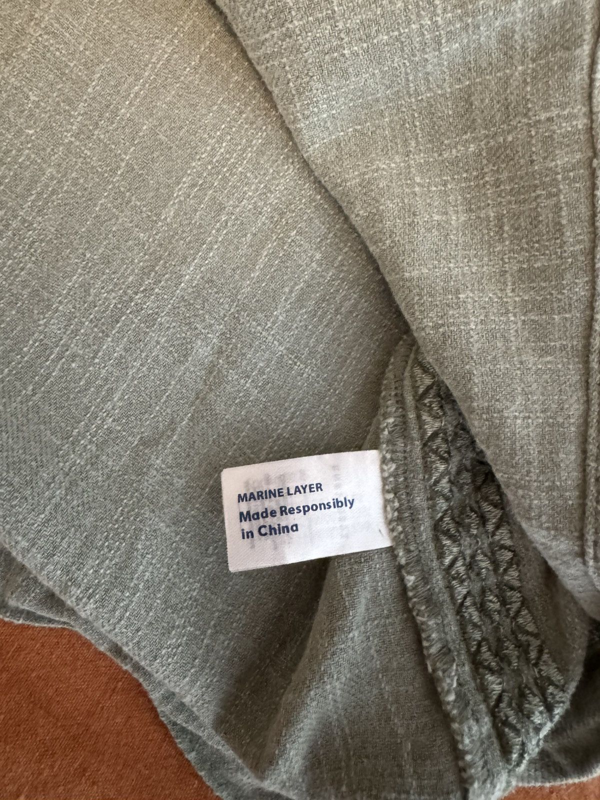 Marine Layer Marine Layer Guayabera Button-Down - Sage Green - Mens S Size US S / EU 44-46 / 1 - 5 Thumbnail