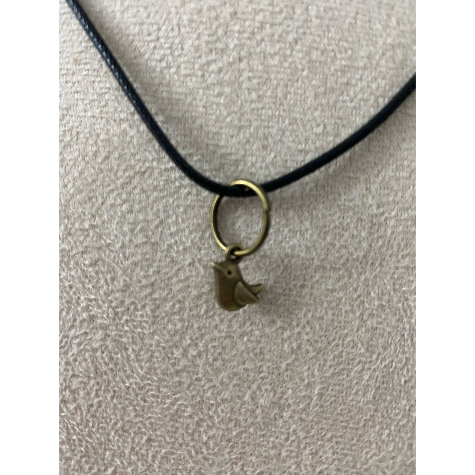 Handmade bird pendant necklace brass tone Size ONE SIZE - 2 Thumbnail