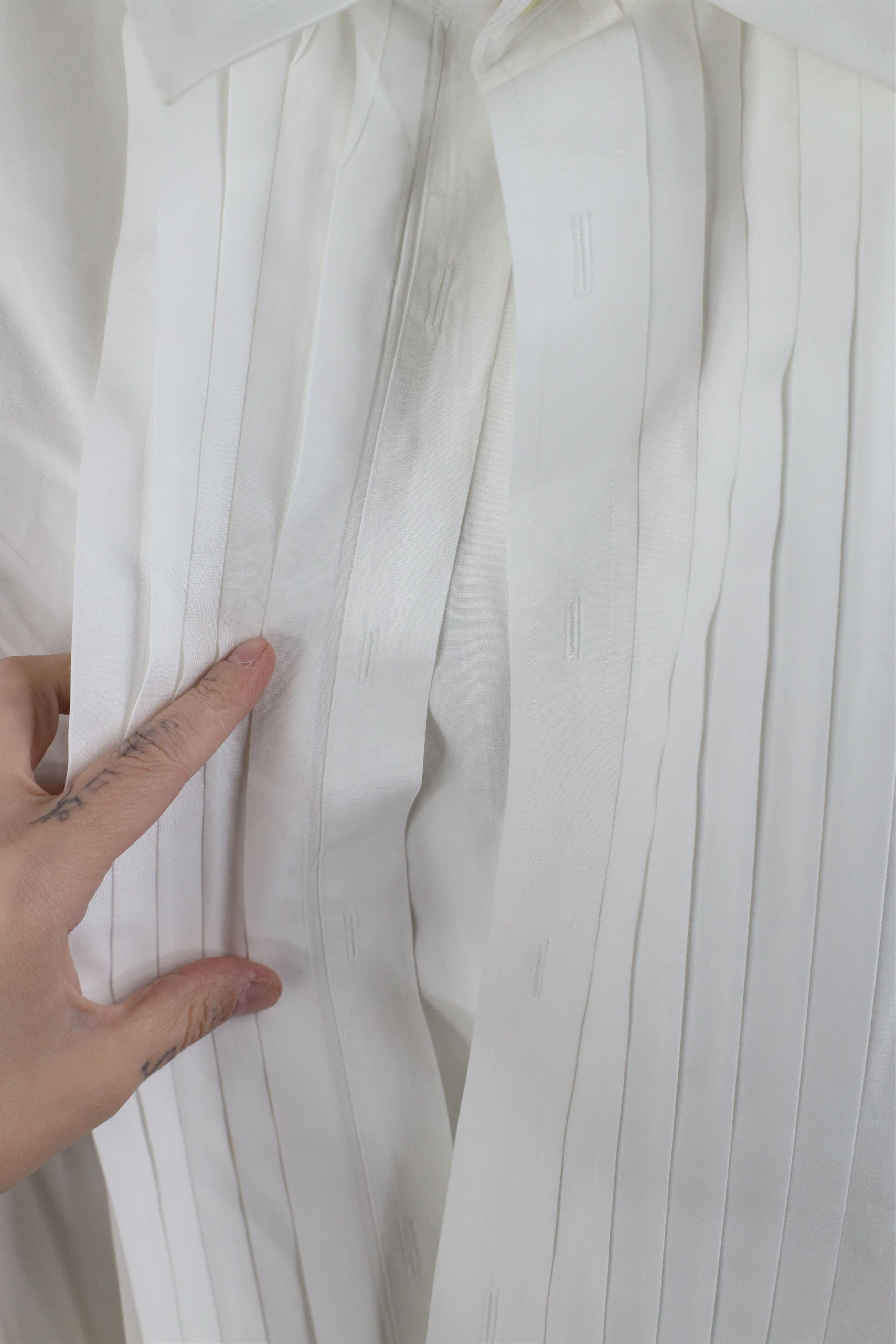 Jos. A. Bank × Vintage Jos A Bank French Cuff Tuxedo Prom Button Dress Shirt White Size US M / EU 48-50 / 2 - 4 Thumbnail