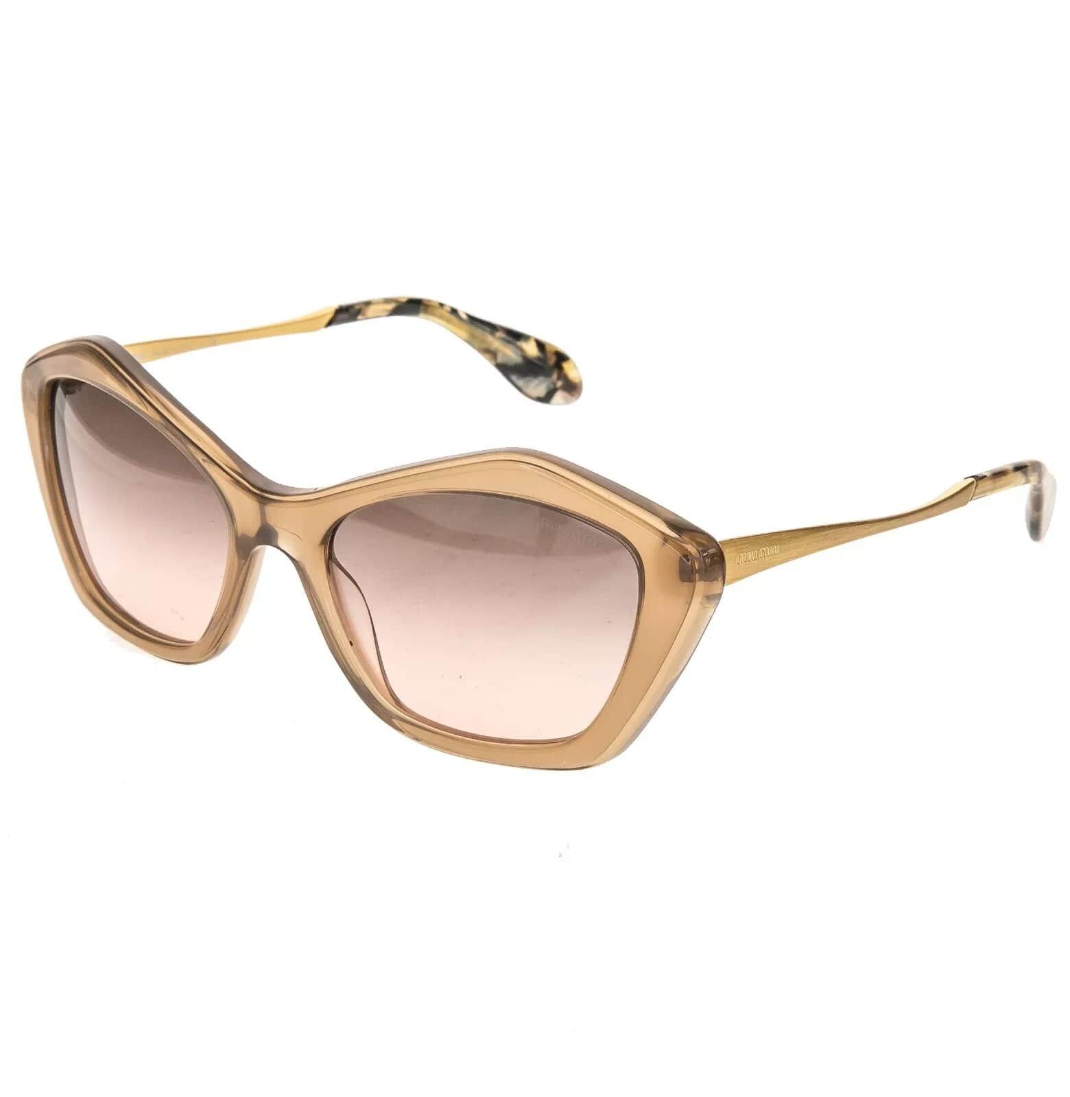 Miu Miu MIU MIU 02O Antique Gold Mink Pink Retro Cat Eye SMU02O Size ONE SIZE - 8 Thumbnail