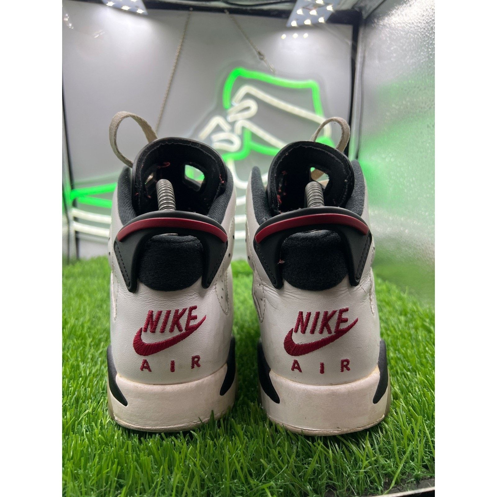 Jordan Brand × Nike Nike Air Jordan 6 Retro Carmine Red White Shoes Size 6.5Y W8 Size US 6.5 / EU 39-40 - 5 Thumbnail