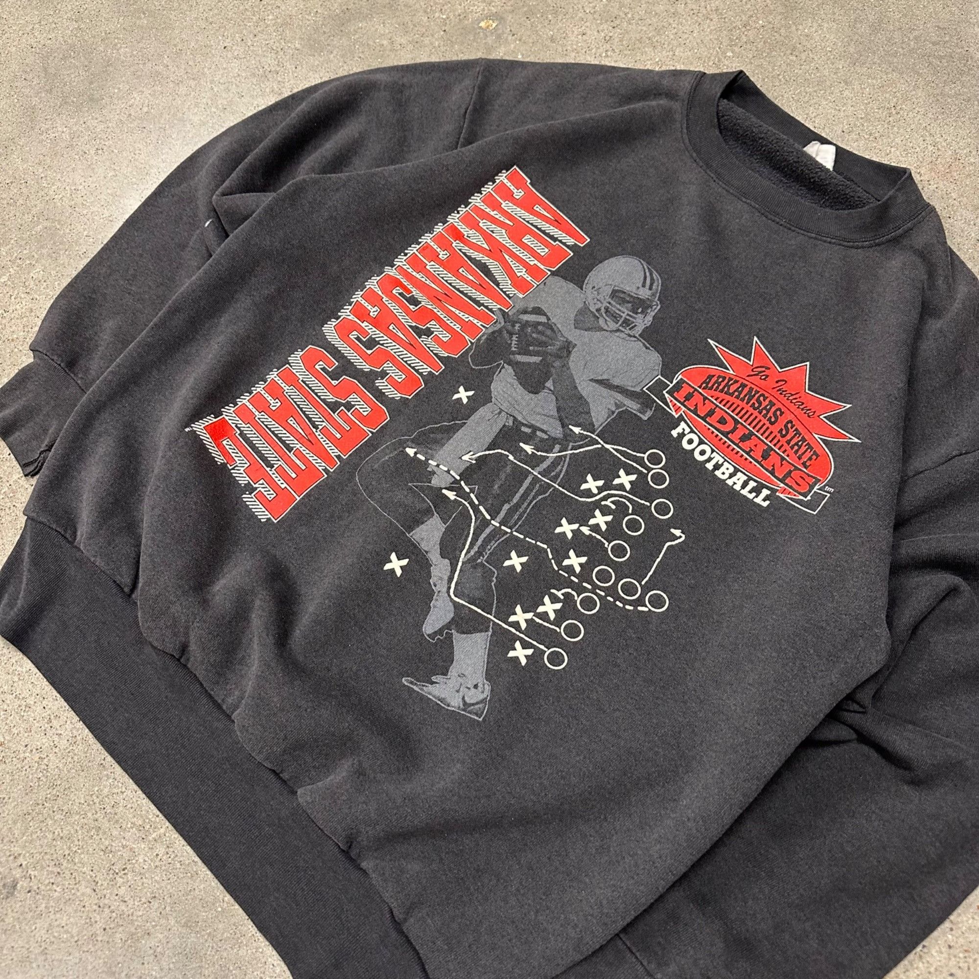 Vintage Vintage 80s Arkansas State University Football Sweatshirt Size US L / EU 52-54 / 3 - 2 Thumbnail
