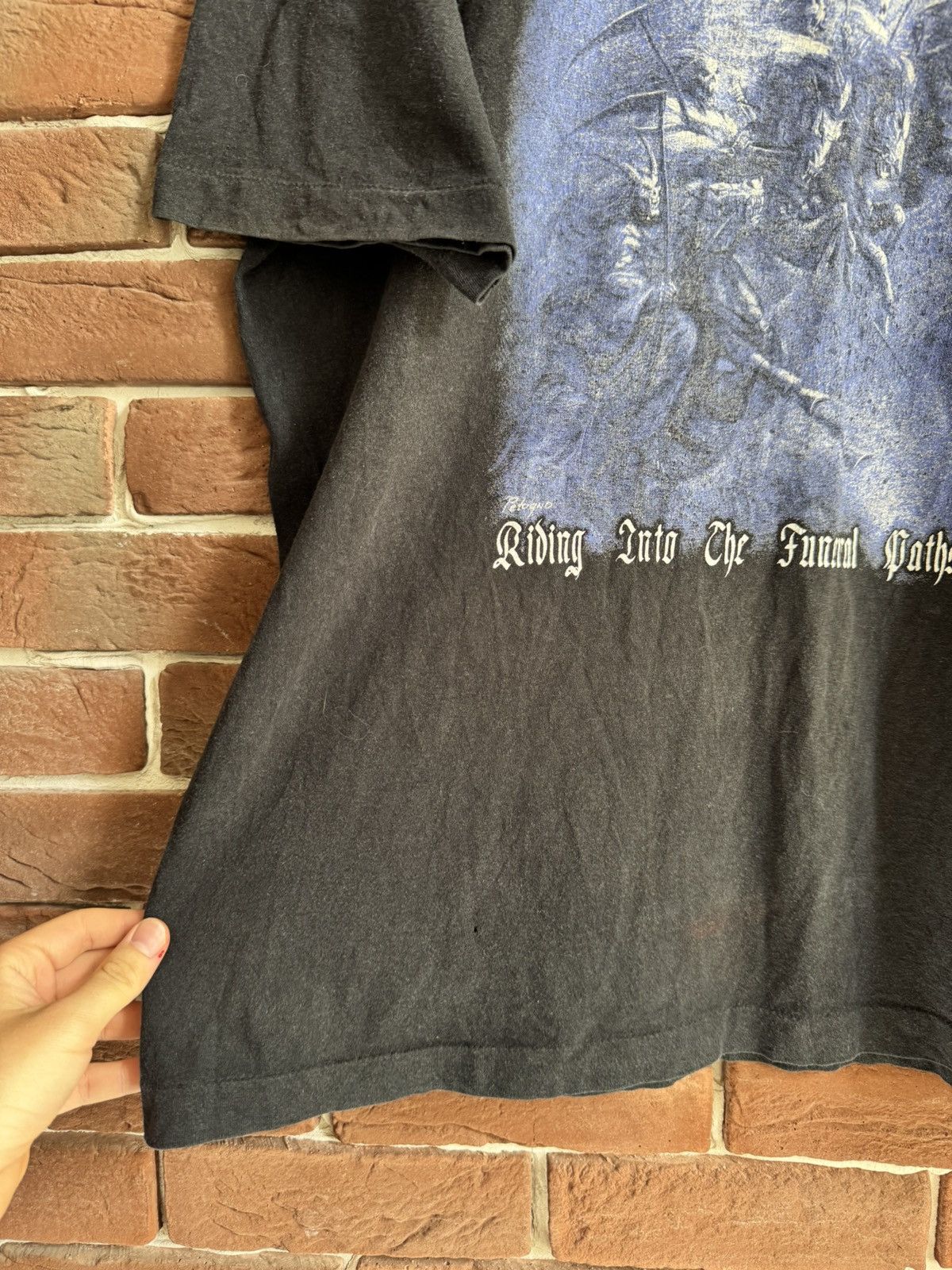 Band Tees Rare Vintage 90s OG Ouija Riding Into Black Metal Tshirt Xl Size US XL / EU 56 / 4 - 4 Thumbnail