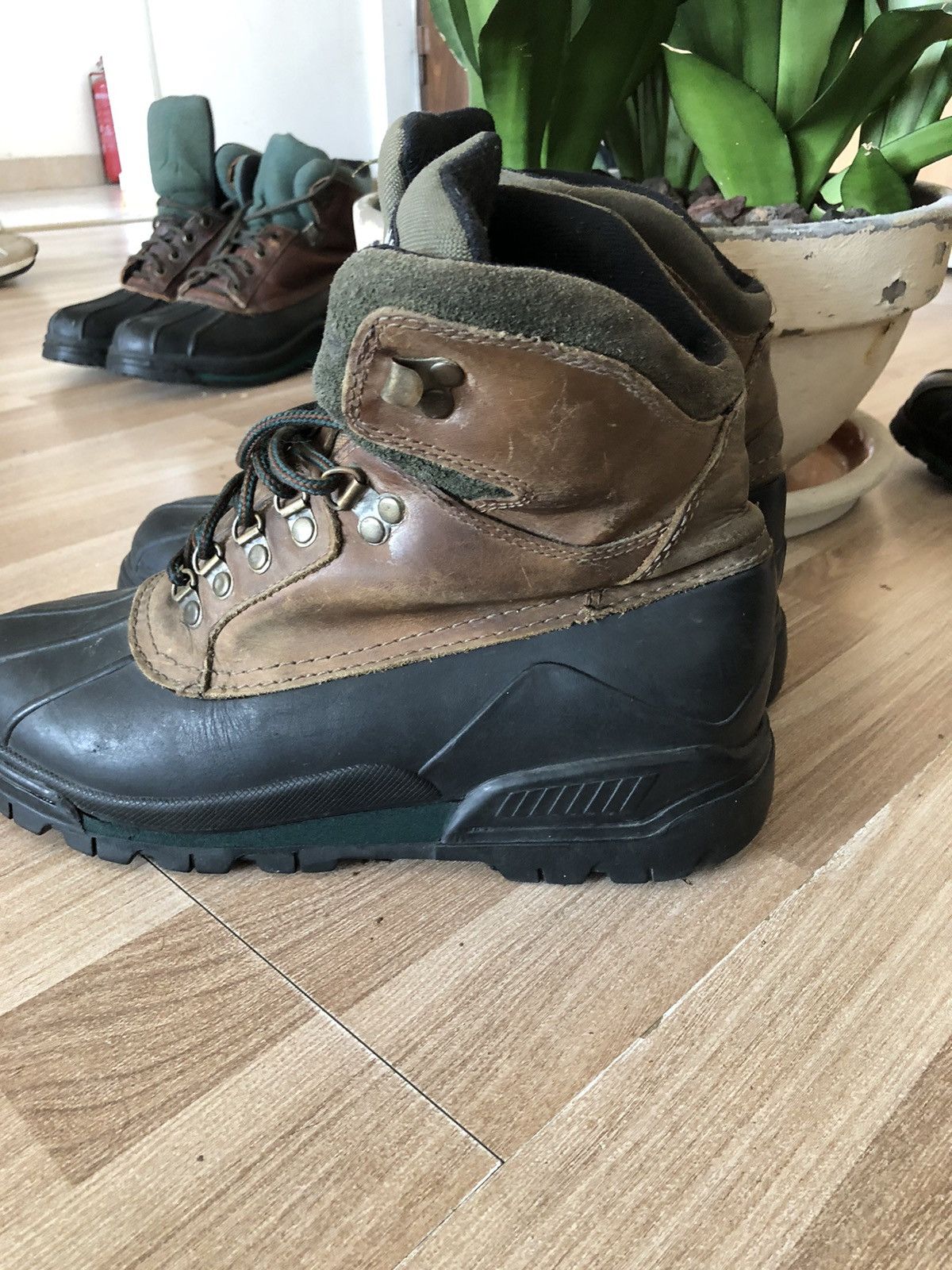 Nunn Bush Nunn Bush Mens Size 9M Duck Boots Brown Leather Rain Winter Size US 9 / EU 42 - 3 Thumbnail