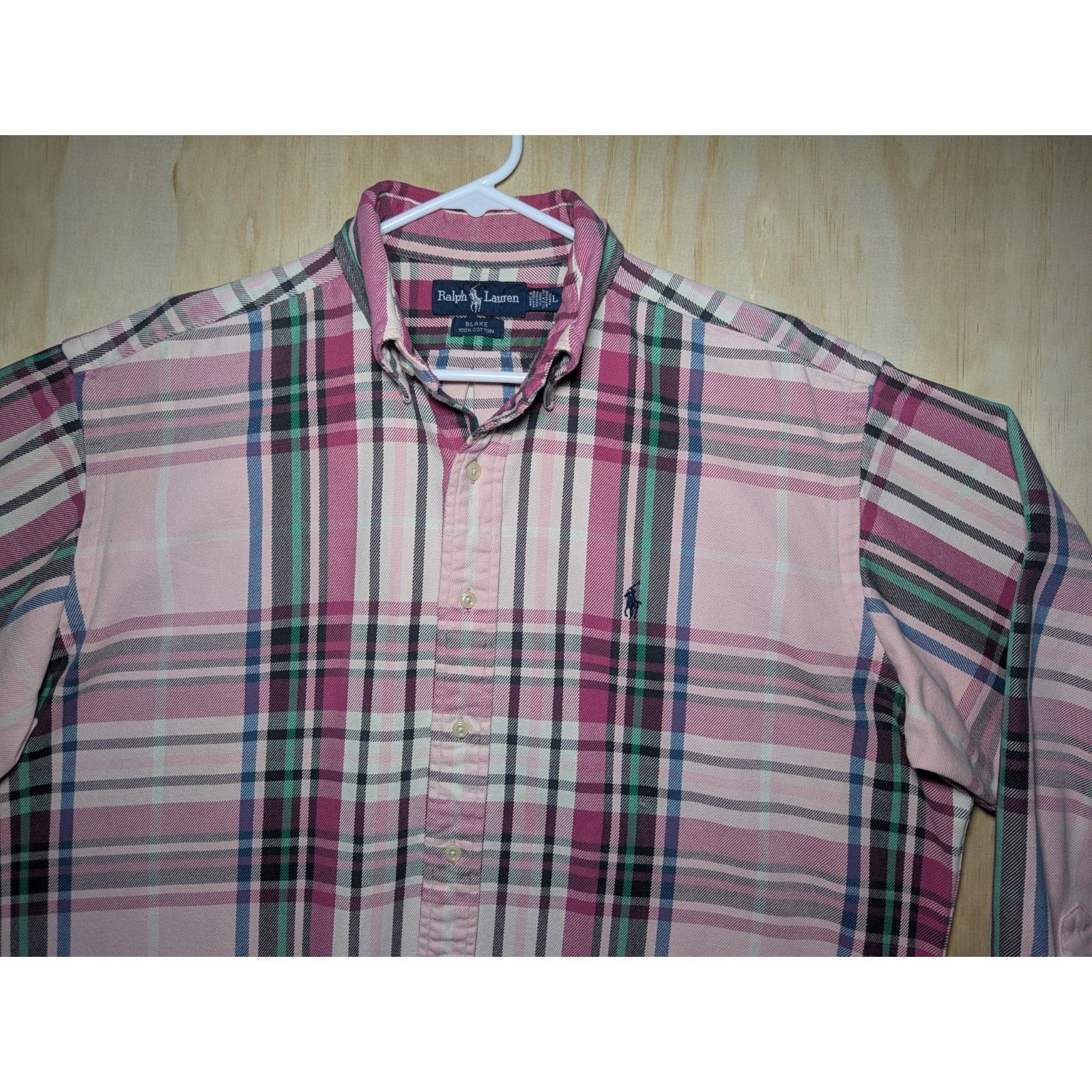 Polo Ralph Lauren Ralph Lauren Men's Large Blake Heavy Button Down Shirt Pink Size US L / EU 52-54 / 3 - 9 Thumbnail