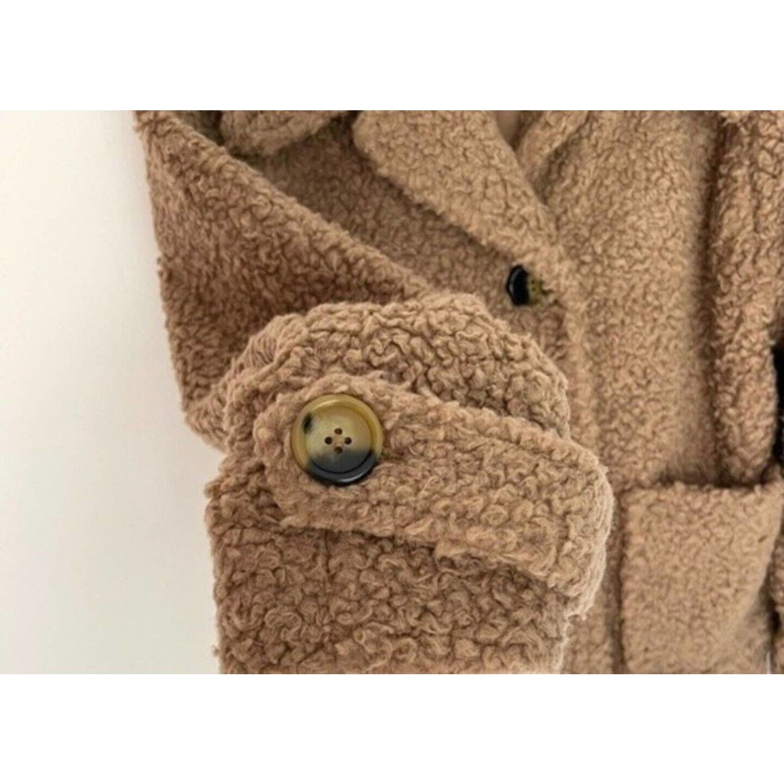 Free People Free People Oversized Teddy Sherpa Soft Cozy Coat Jacket Size XS / US 0-2 / IT 36-38 - 7 Thumbnail