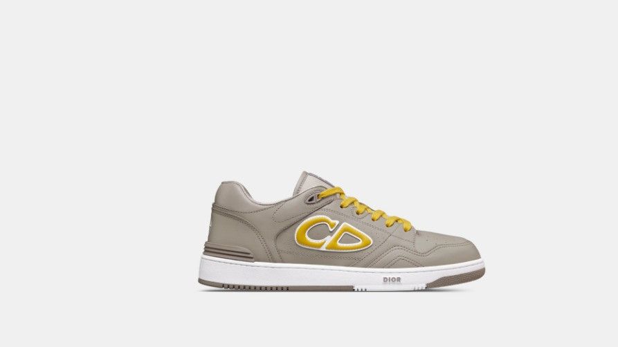 Dior × Stone Island o1w1db10325 3SN31 Low-Top Sneakers in Grey & Yellow Size US 12 / EU 45 - 6 Thumbnail