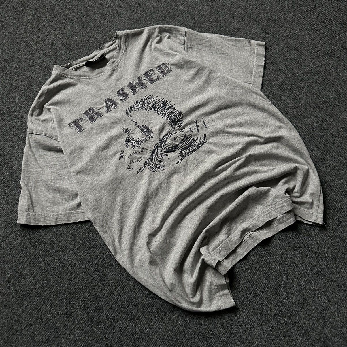 Number (N)ine VTG Japanese Style Trashed T-shirts Big Logo Size M Y2K Grun Size US M / EU 48-50 / 2 - 2 Thumbnail