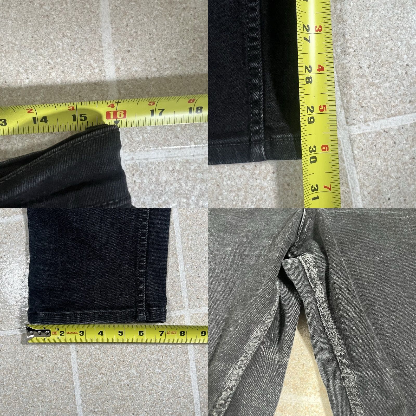 Levi's VINTAGE Levi's 550 Relaxed Fit Tapered Leg Black Jeans Women's 14 Reg M (32x30) Mens Size 32" / US 10 / IT 46 - 8 Thumbnail
