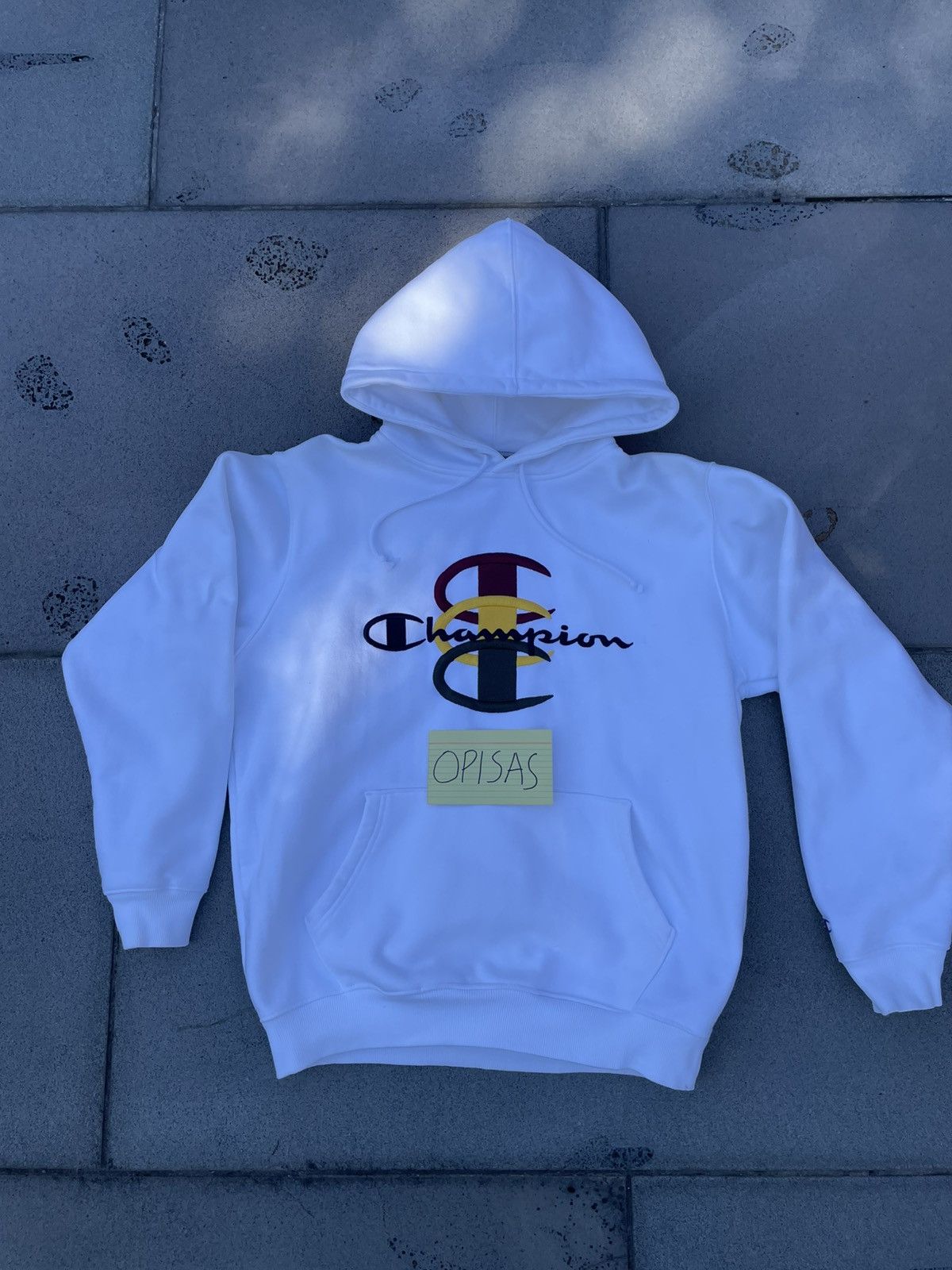 Champion × Supreme Supreme x Champion stacked logo hoodie Size US M / EU 48-50 / 2 - 1 Thumbnail