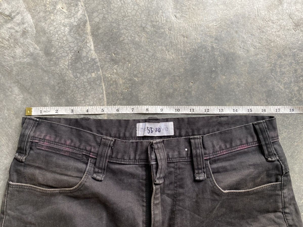 Japanese Brand × Lad Musician × Nonnative 2000s Nonactive black raw denim pants Size US 33 - 19 Thumbnail