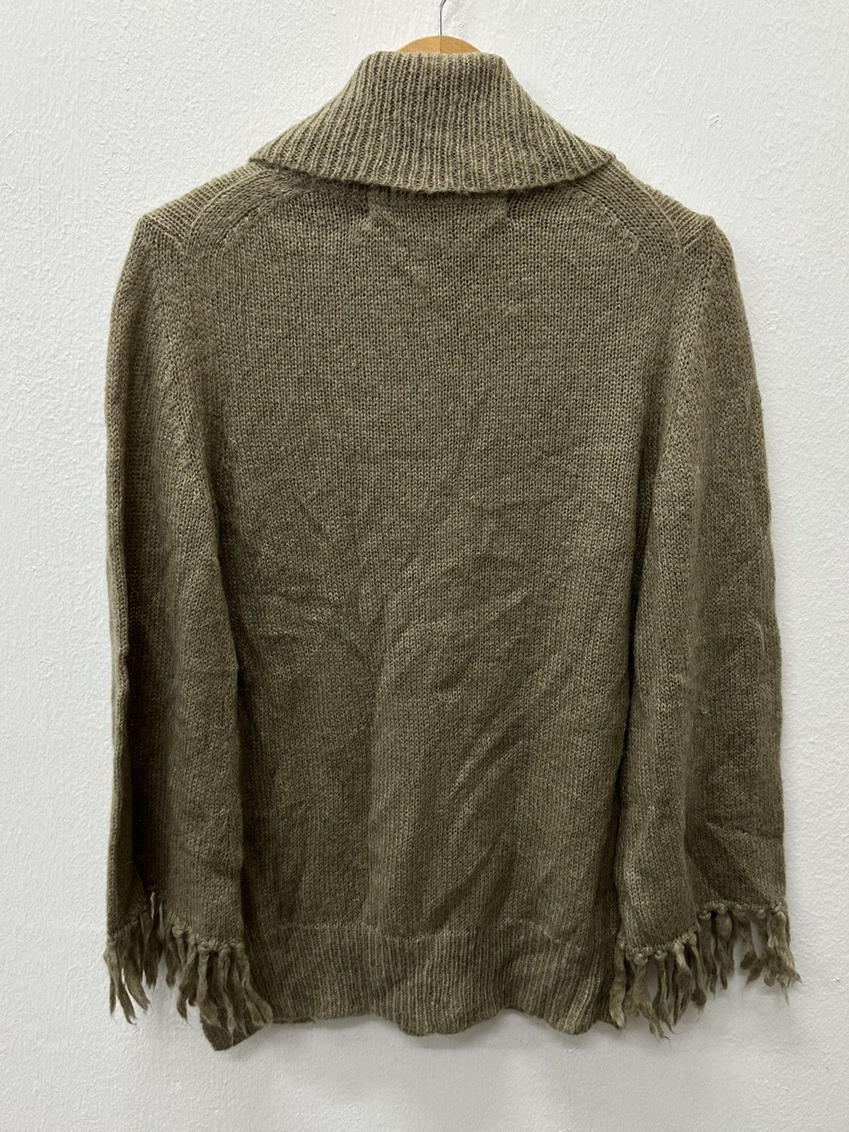 GOA GOA Japan Braided Fringe Wool/Mohair Turtleneck Knitwear Size US M / EU 48-50 / 2 - 12 Thumbnail