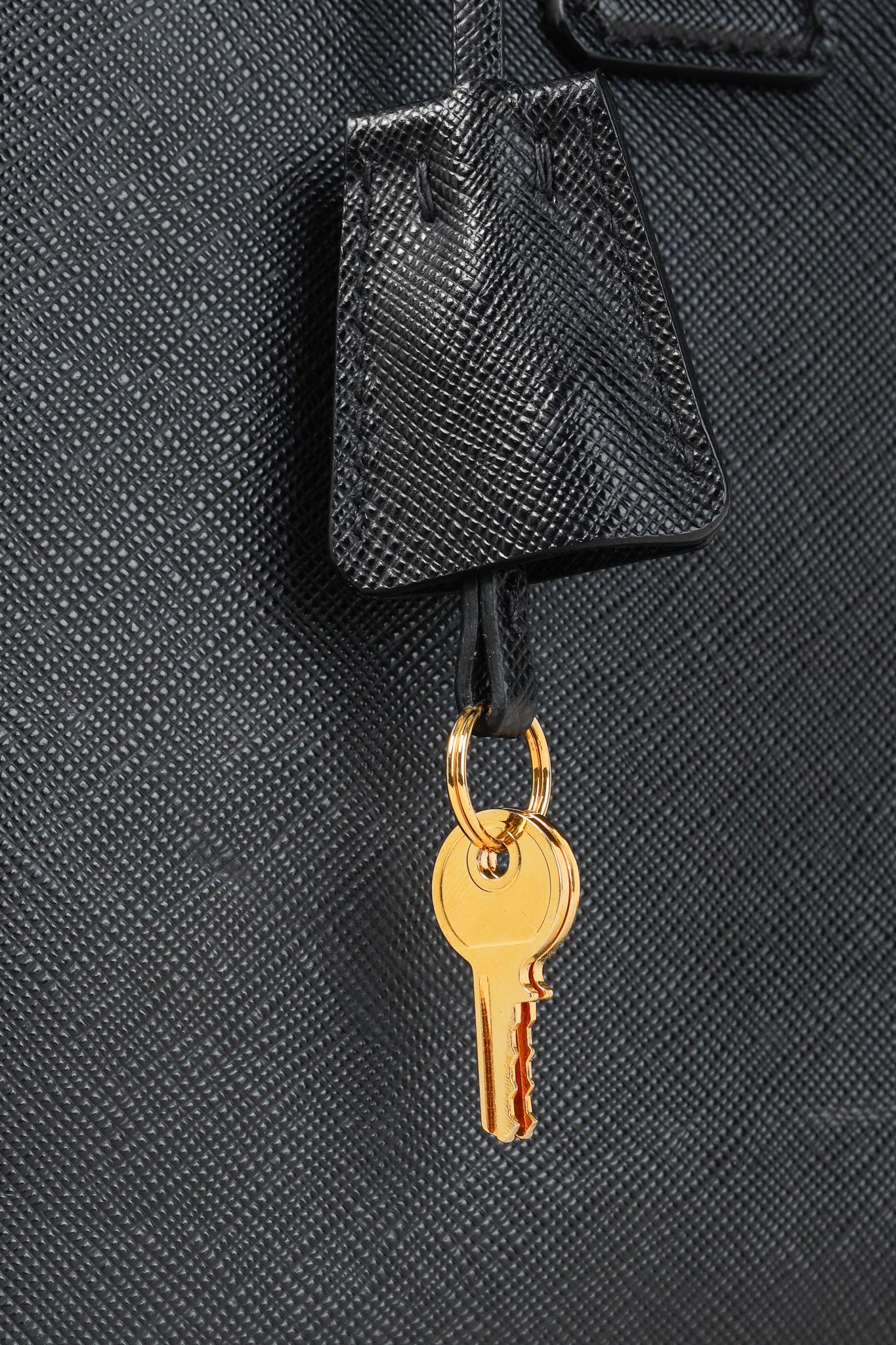 Prada Prada Black Saffiano-Leather Top-Handle Briefcase Size ONE SIZE - 14 Thumbnail