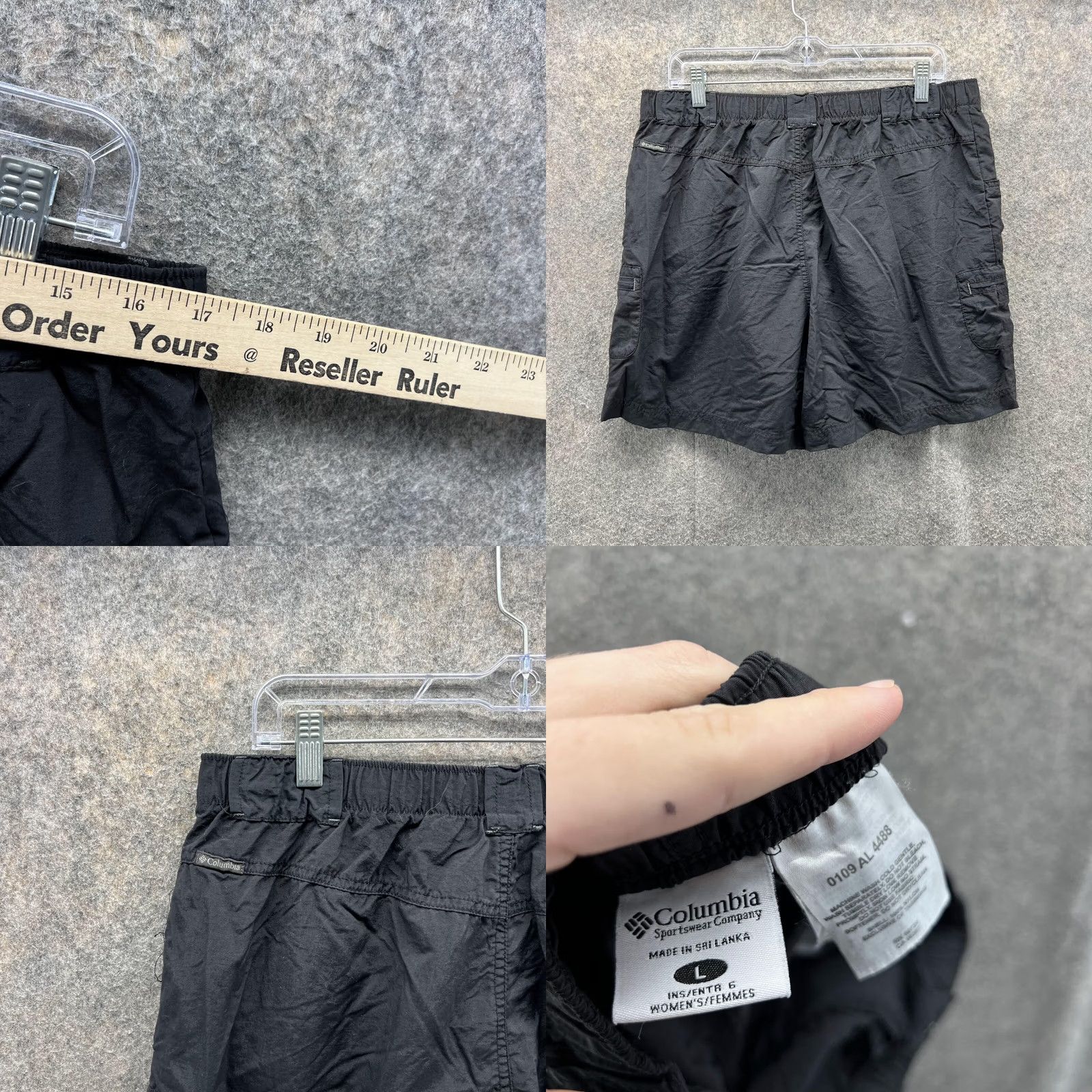 Vintage Columbia Womens Large Black Chino Flat Front Nylon Sportswear Vintage Vtg Size 36" / US 14 / IT 50 - 8 Thumbnail