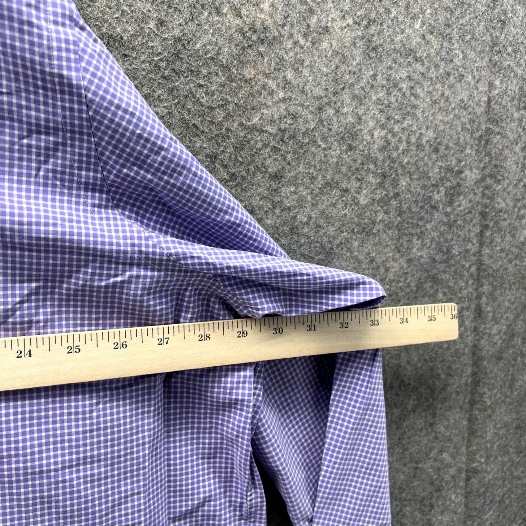 Ralph Lauren VINTAGE Ralph Lauren Shirt Men 2XB Gingham Purple Pony Button Down Classic Fit 2XB Purple Boys? Size US XXL / EU 58 / 5 - 5 Thumbnail