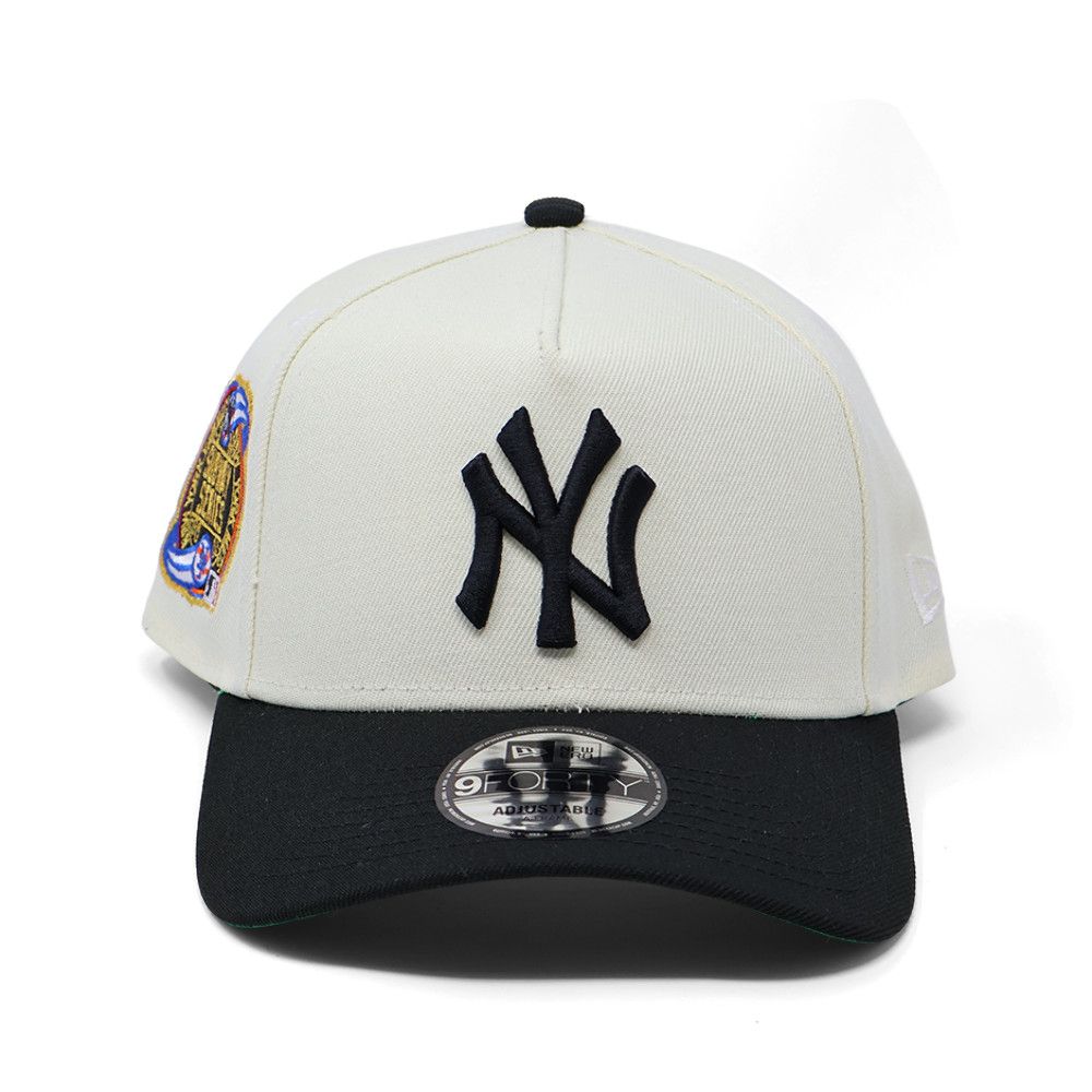 New Era New Era New York Yankees 9FORTY Cap White Black MLB Hat Size ONE SIZE - 1 Thumbnail