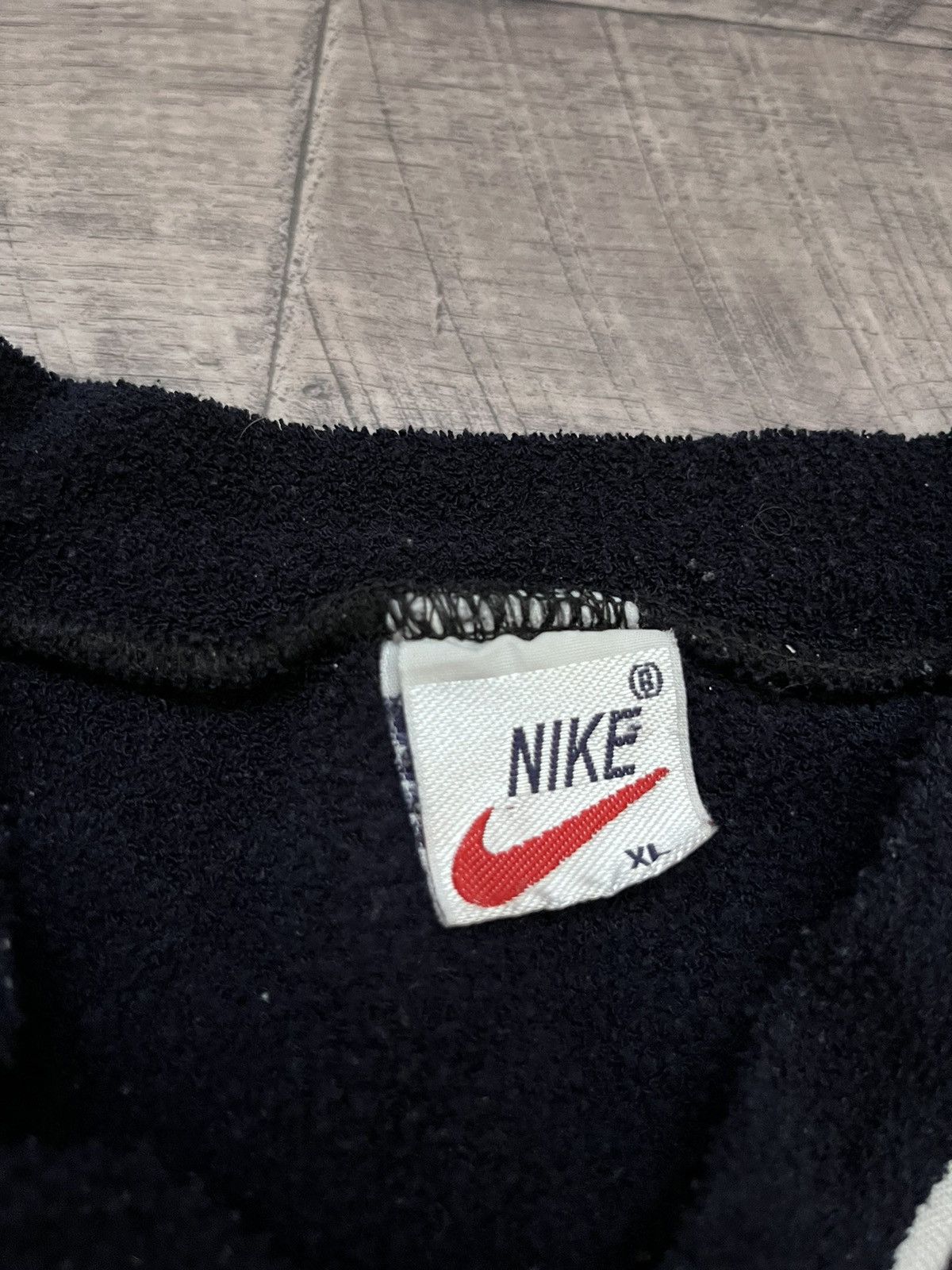Nike Vintage Nike Sweatshirt Big Logo Swoosh Rare Blue Size US XL / EU 56 / 4 - 4 Thumbnail