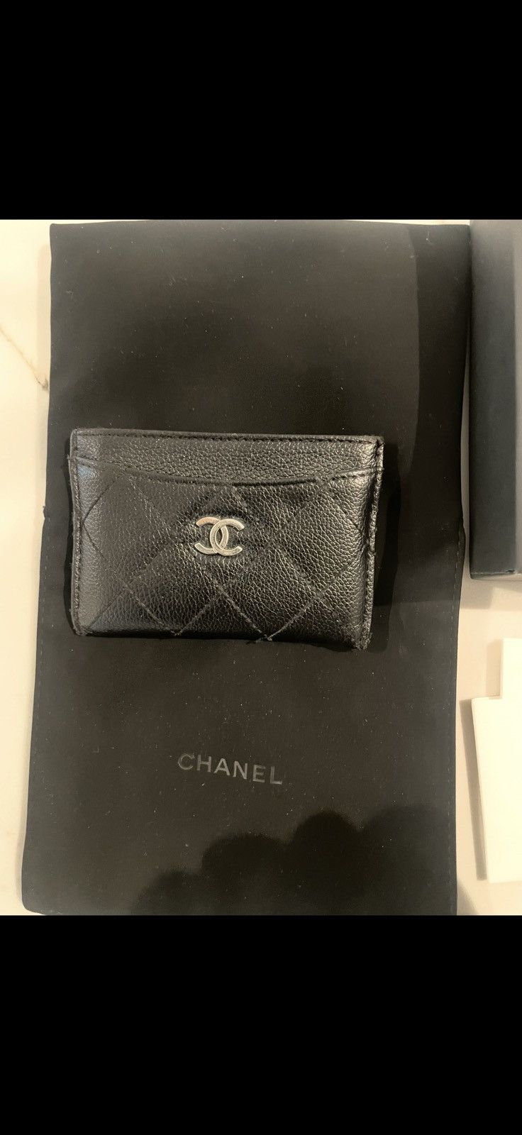 Chanel Women’s Chanel black leather Credit Card Holder Size ONE SIZE - 4 Thumbnail