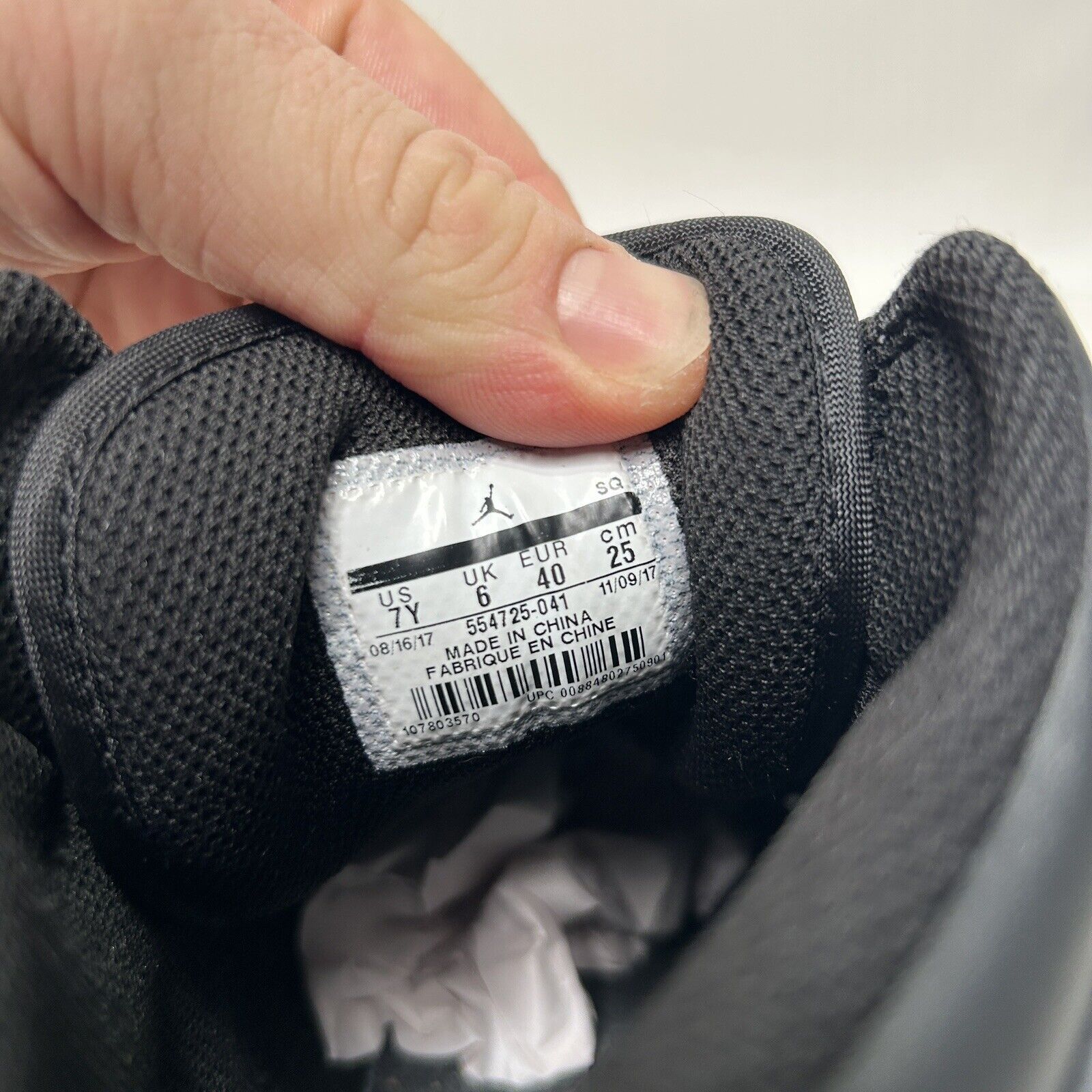 Nike Nike Shoes Air Jordan 1 Mid Retro GS “Black Grey” 2024 Size US 8.5 / IT 38.5 - 8 Thumbnail