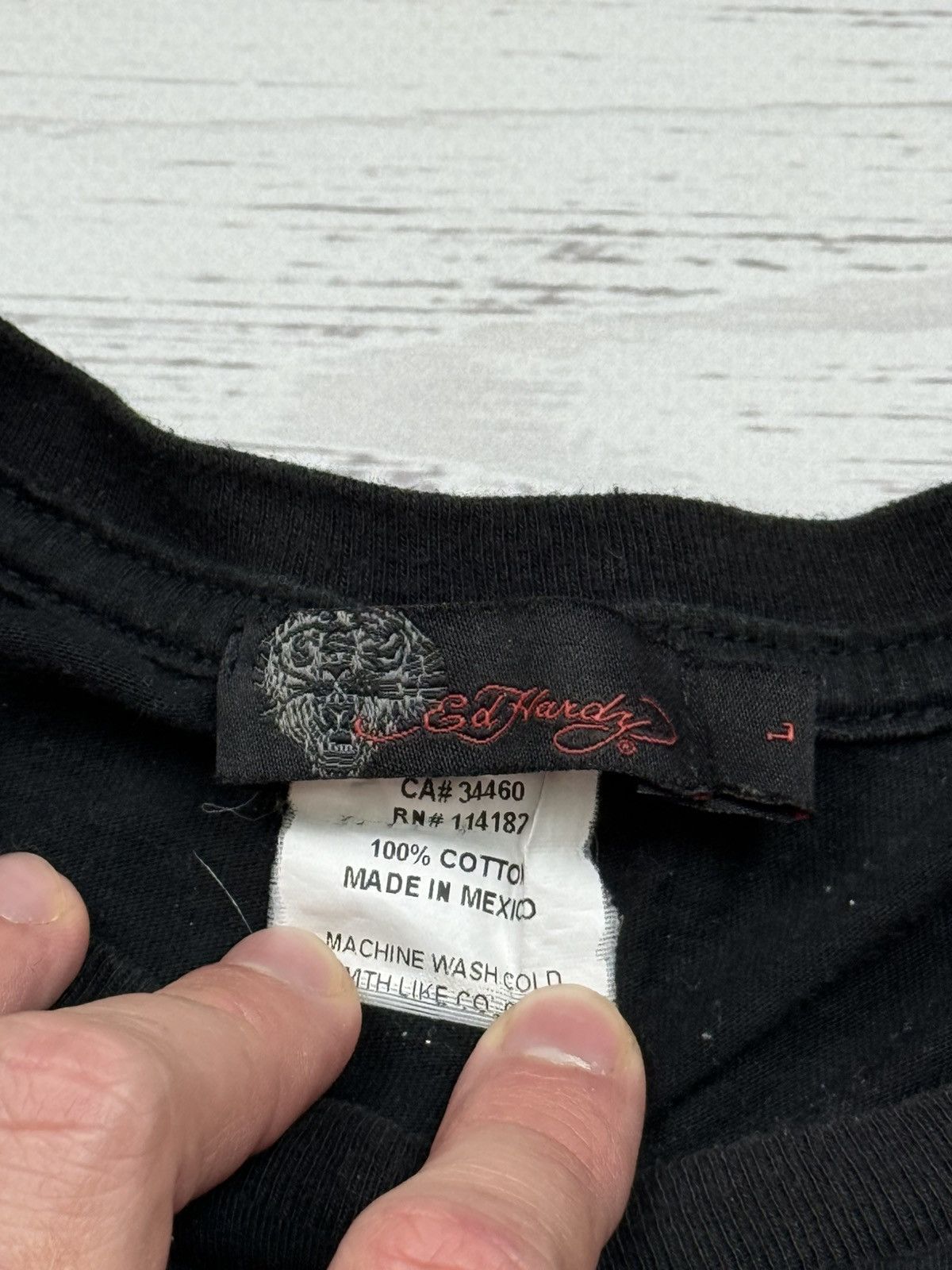 Ed Hardy Vintage Ed Hardy Brown T-Shirt Size US L / EU 52-54 / 3 - 4 Thumbnail