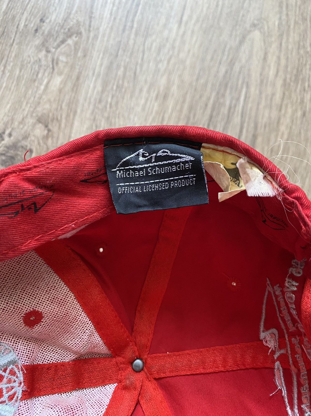 Ferrari × Vintage Vintage Ferrari Michael schumacher racing formula1 faded cap Size ONE SIZE - 6 Thumbnail
