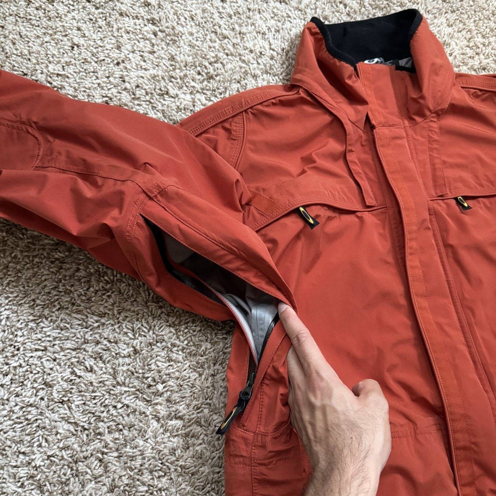 Oakley × Vintage RARE Vintage Y2K Oakley Software Ski Jacket Orange Size L Size US L / EU 52-54 / 3 - 8 Thumbnail