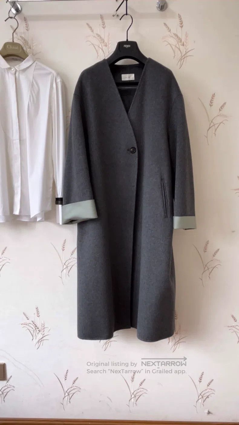 The Row The Row High-end deep gray double-faced cashmere one-butto Size M / US 6-8 / IT 42-44 - 1 Thumbnail