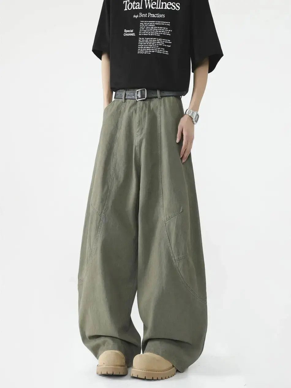 Japanese Brand Retro loose casual wide leg jeans Size US 32 / EU 48 - 2 Thumbnail
