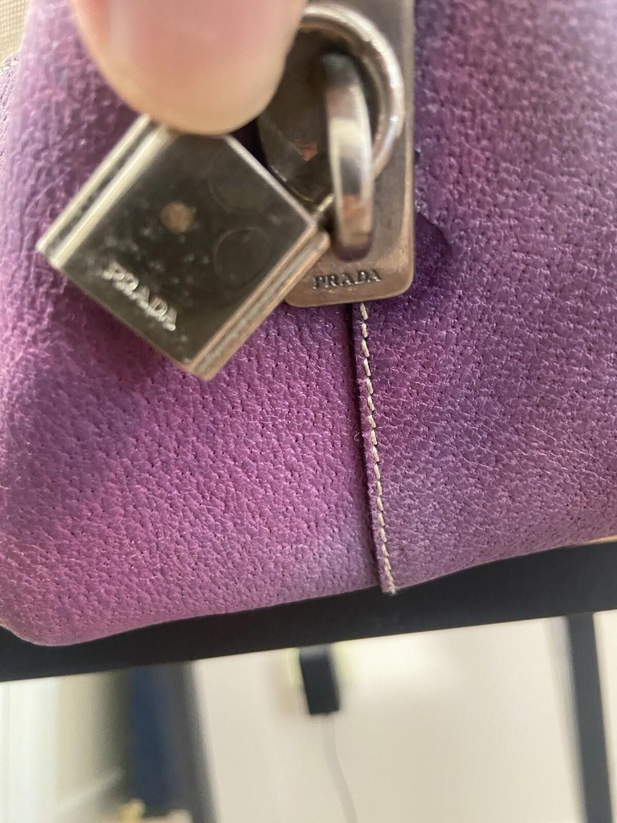 Prada Prada faded purple Cinghiale Canapa hand tote bag Size ONE SIZE - 5 Thumbnail