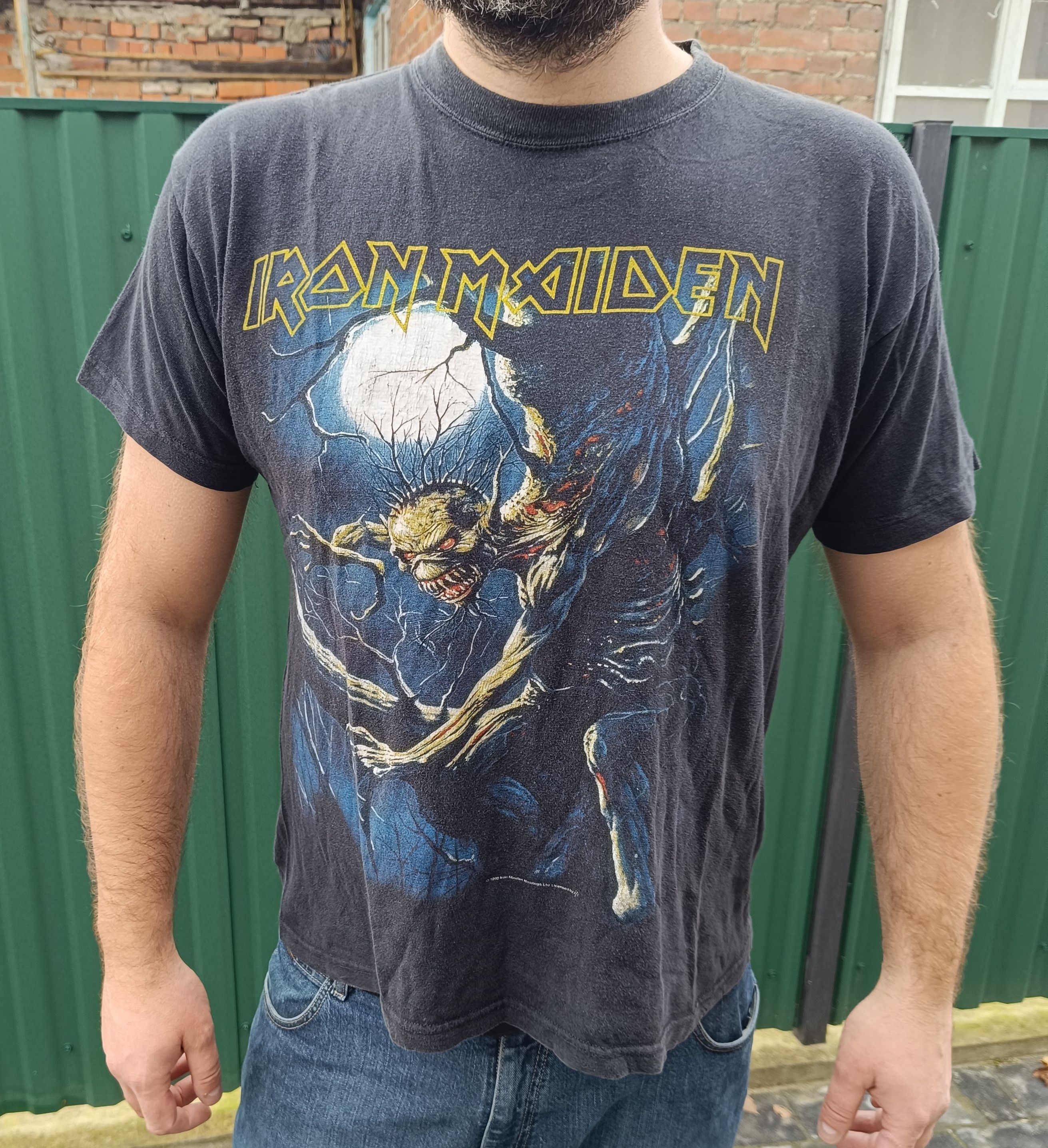 Band Tees 1992 Iron Maiden Fear of The Dark T-shirt XL Heavy Metal Size US XL / EU 56 / 4 - 10 Thumbnail