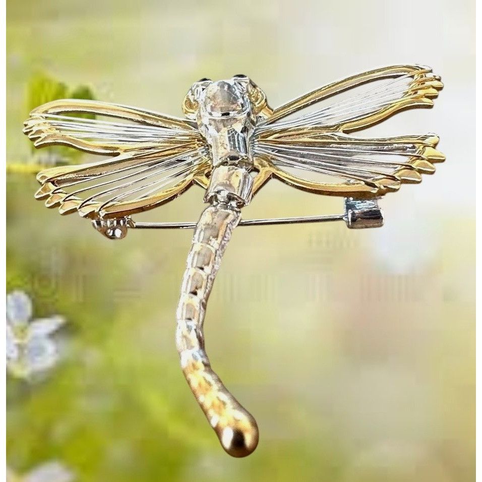 Handmade Dragonfly Pendant Brooch Pin Filigree New Firefly Jewelry F Size ONE SIZE - 7 Thumbnail