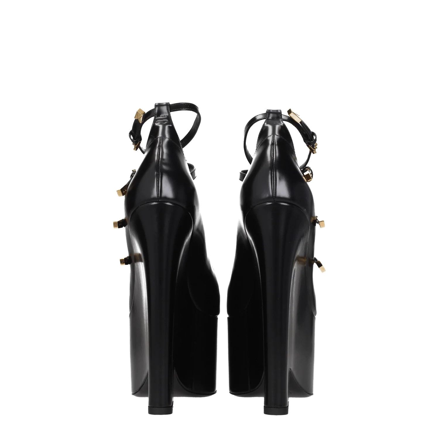 Versace ob1o1e0125 Leather Pumps in Black Size US 8 / IT 38 - 5 Thumbnail