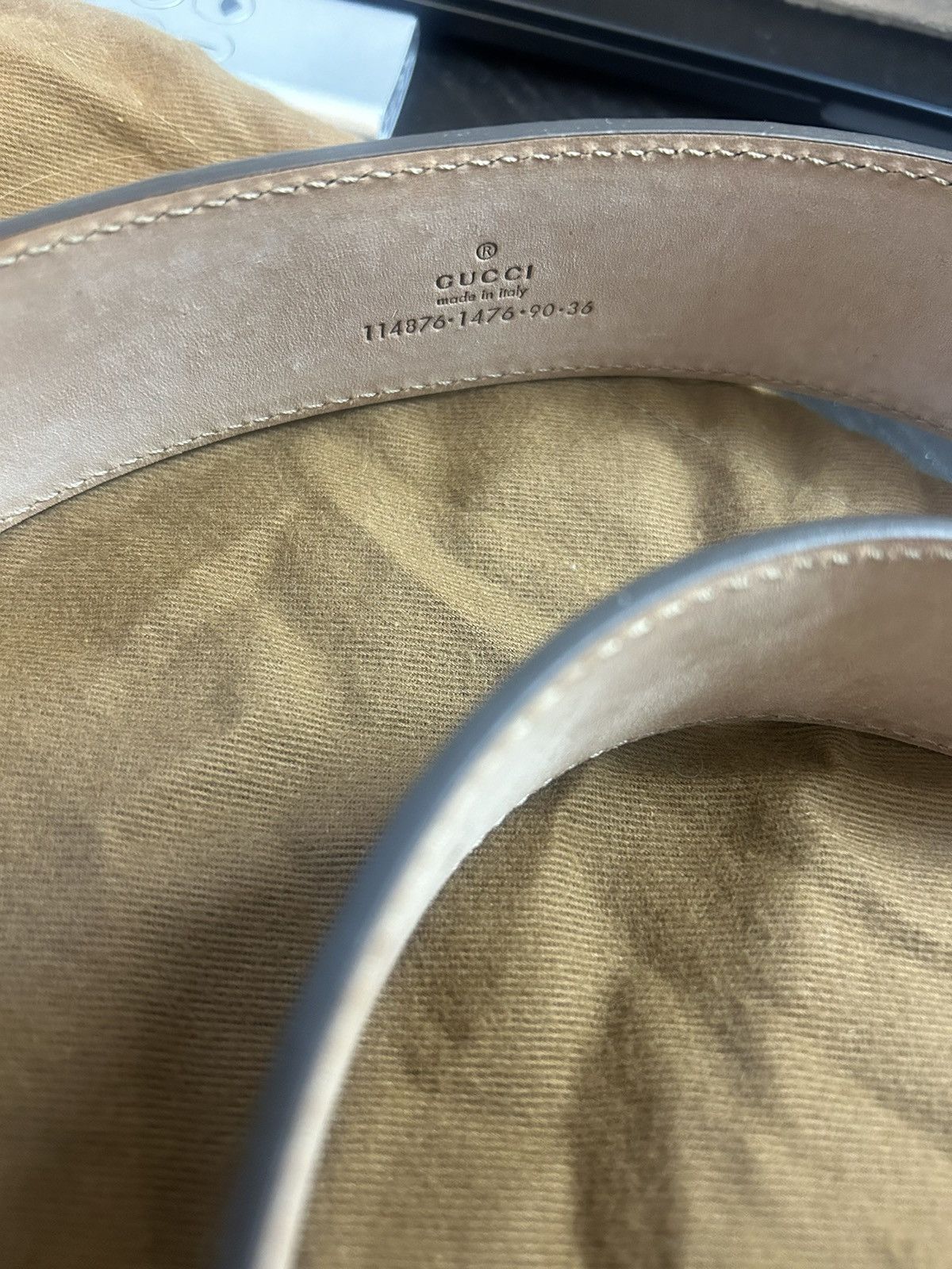 Gucci Gucci purple leather belt Size ONE SIZE - 4 Thumbnail
