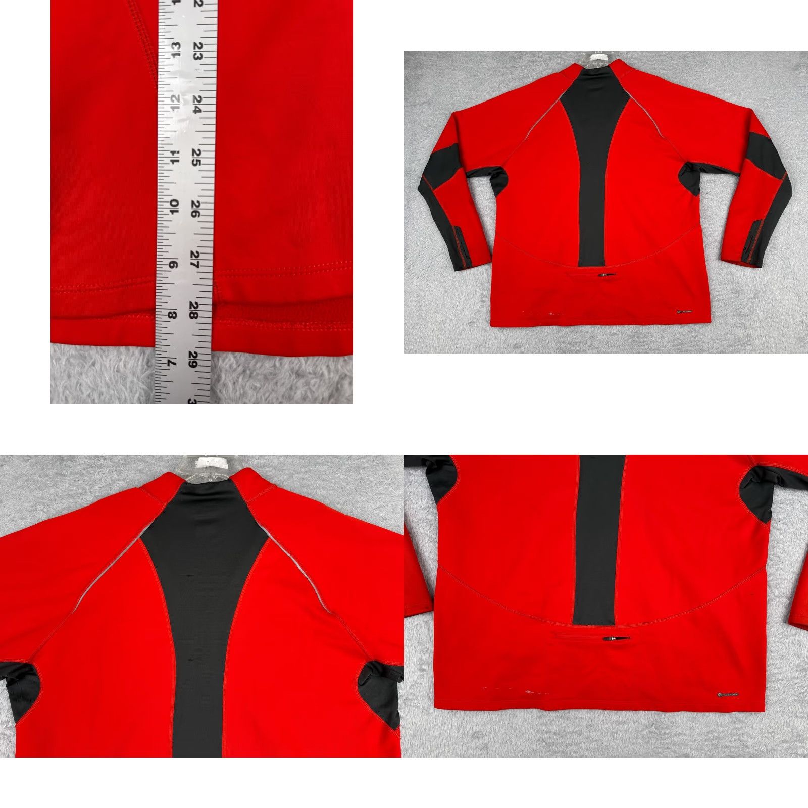 The North Face The North Face Sweater Mens Large Red 1/4 Zip Polyester Softshell Running READ Size US L / EU 52-54 / 3 - 9 Thumbnail
