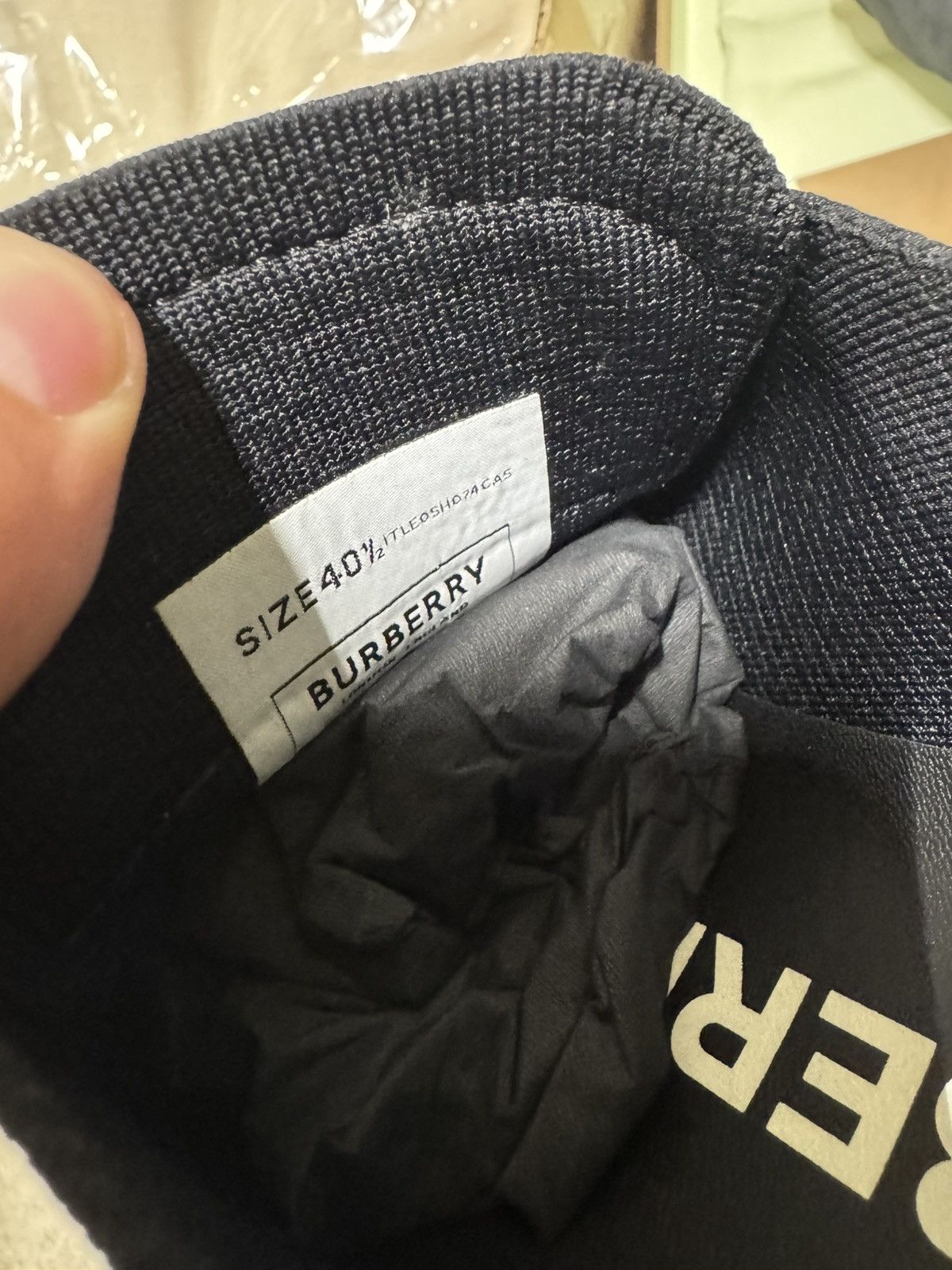Burberry Burberry Knit Check Sneaker 750$ NEW Size US 7.5 / EU 40-41 - 6 Thumbnail