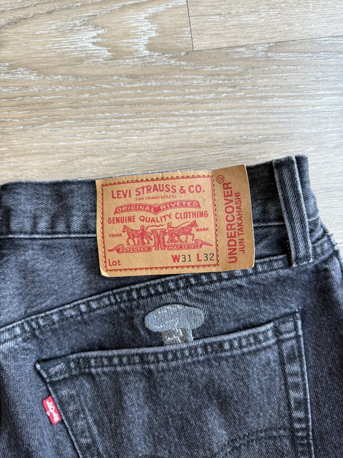 Levi's × Undercover Undercover Gray Levi’s Edition Baggy Jeans Size US 31 - 5 Thumbnail